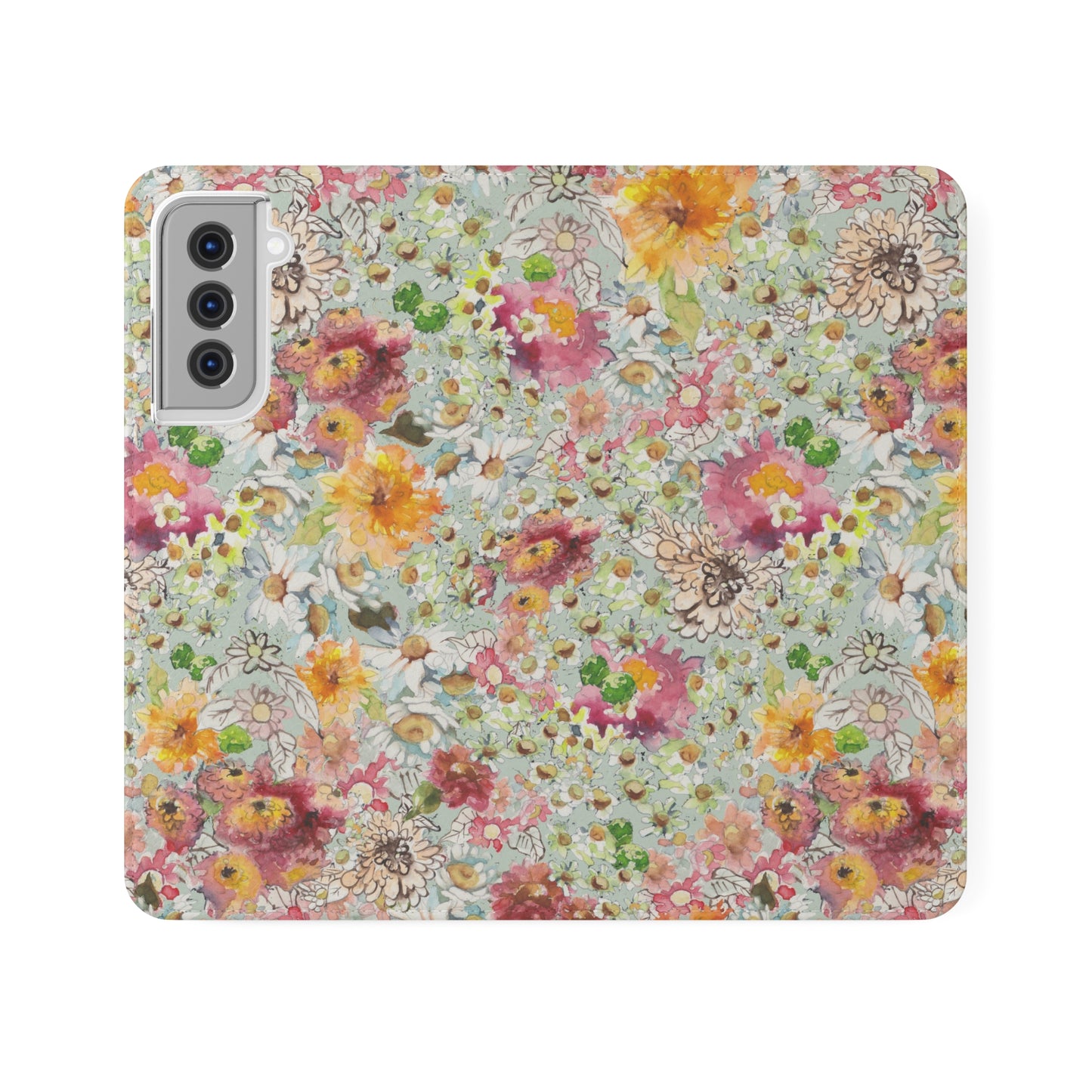 Farmhouse Floral Flip Cases for Samsung