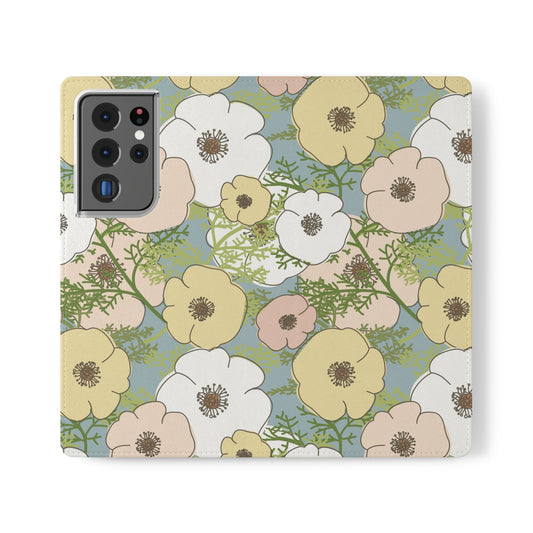 Playful Poppies Flip Cases for Samsung