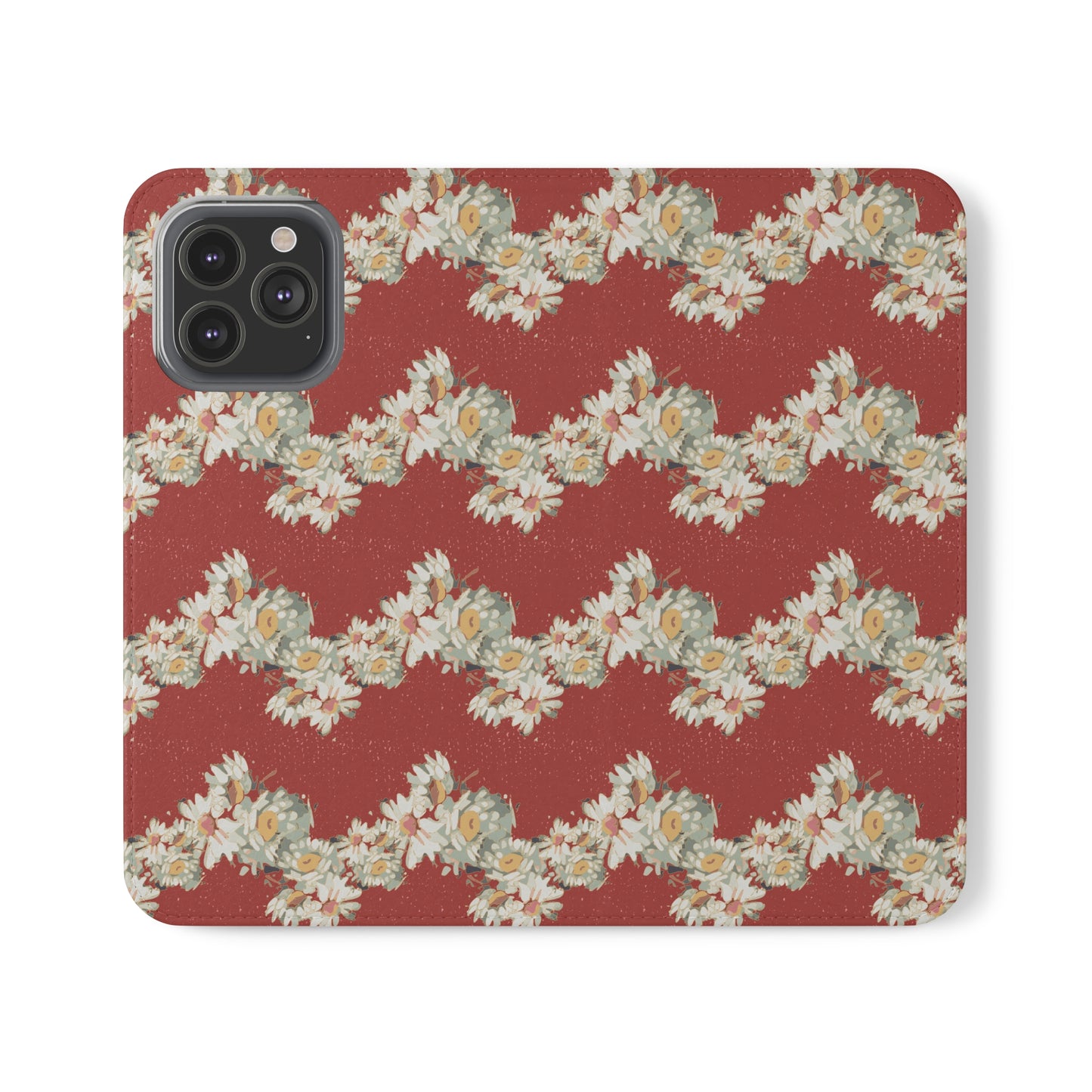 Daisies Stripe Flip Cases for iPhone