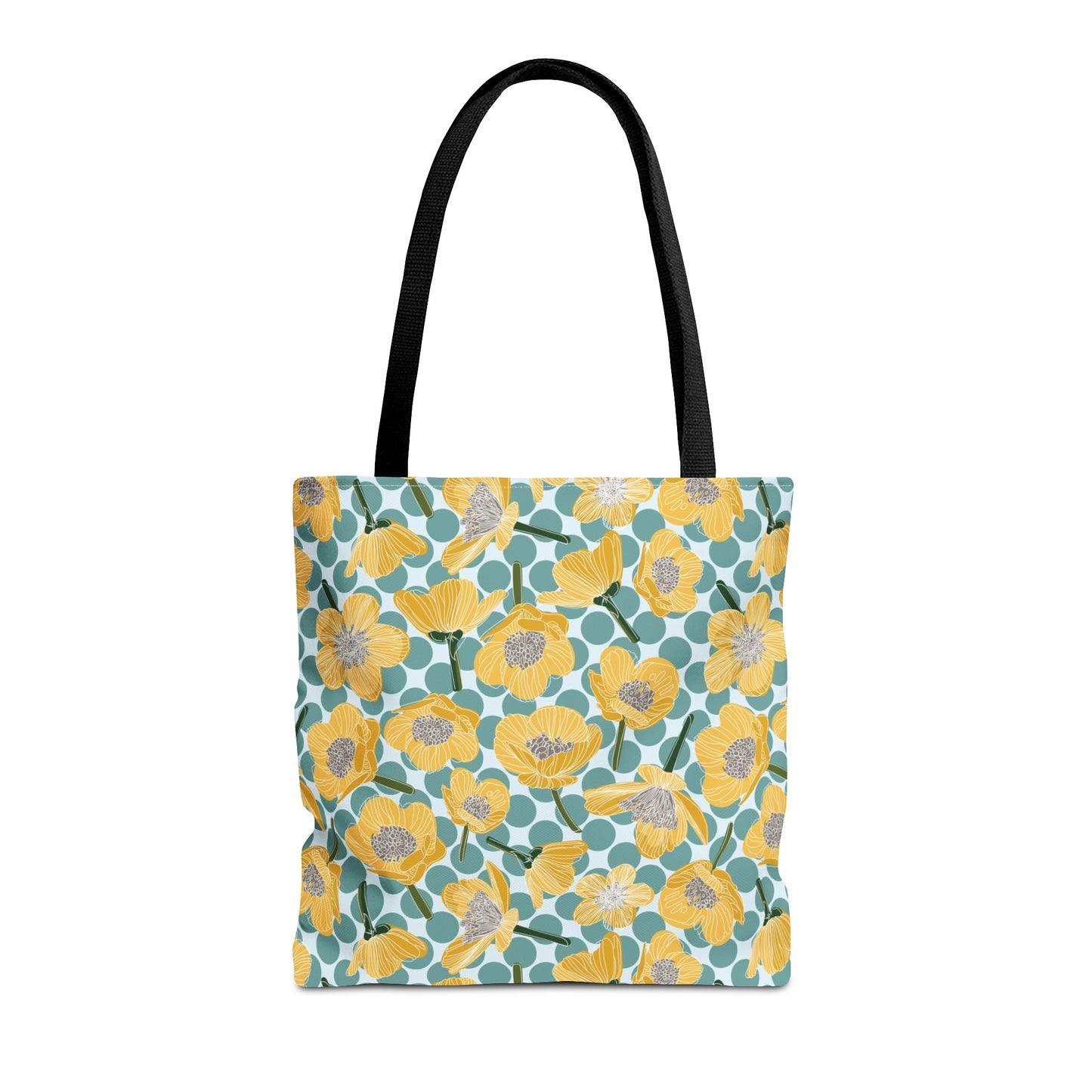 Buttercups and Polka Dots Tote Bag