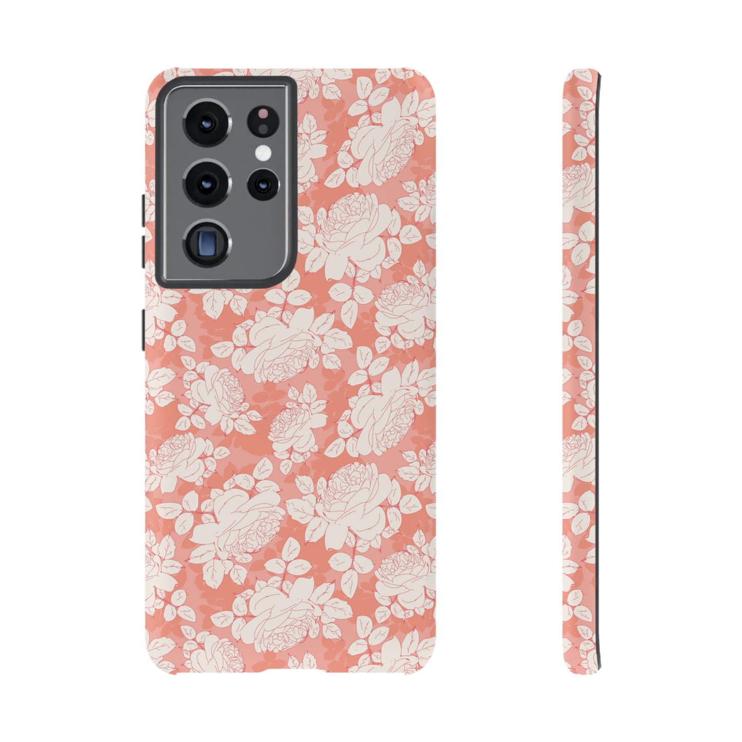 Peach and Cream Roses Tough Cases for Samsung