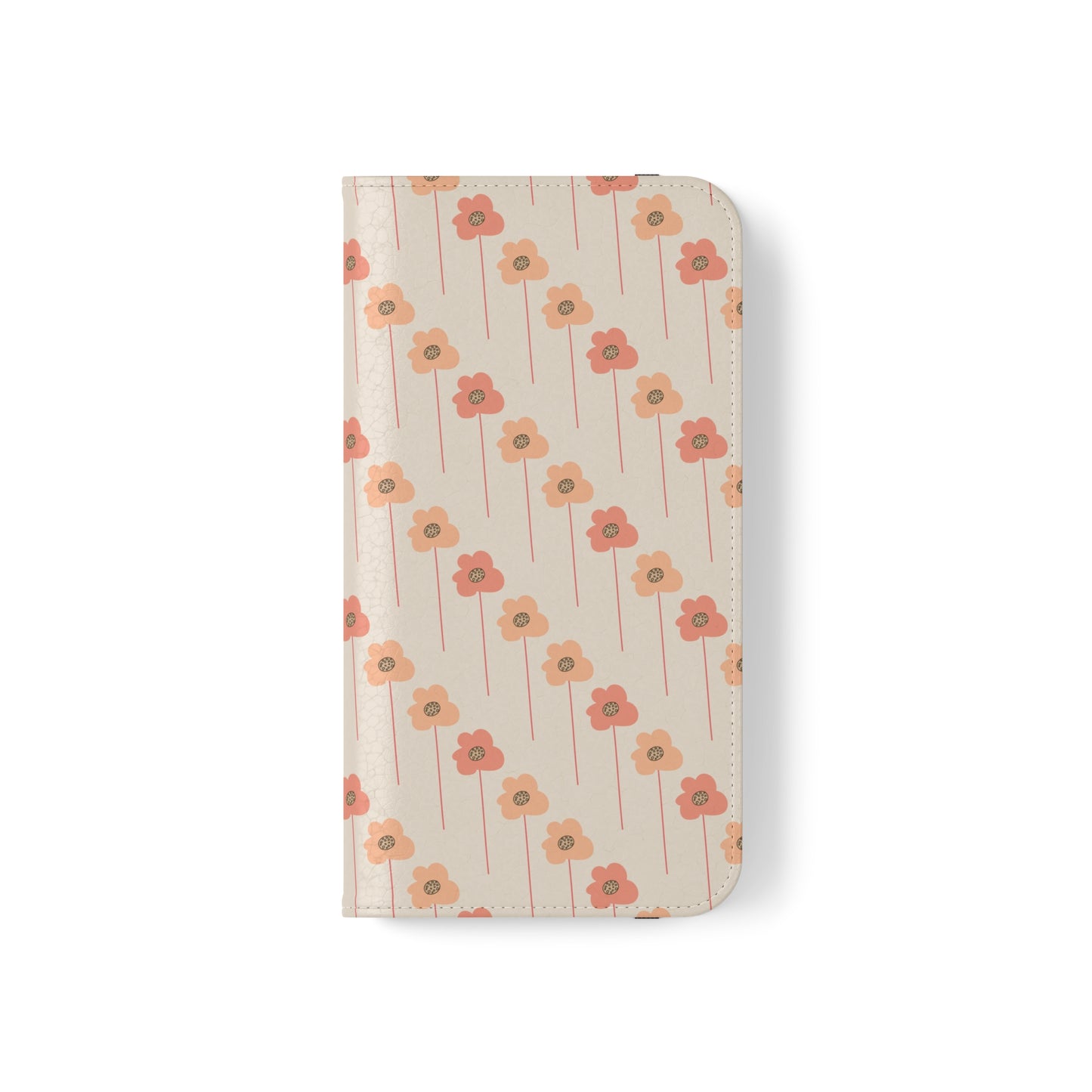 Peach and Cream Wildflowers Flip Cases for iPhone