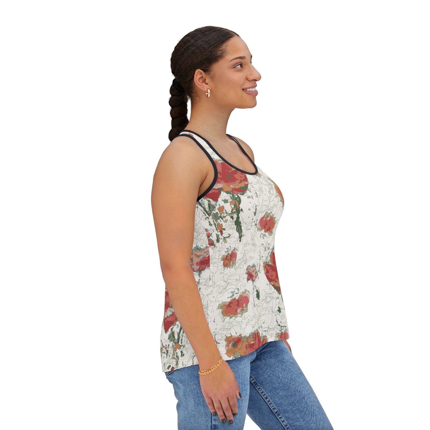 Orange Poppies Women's Tank Top