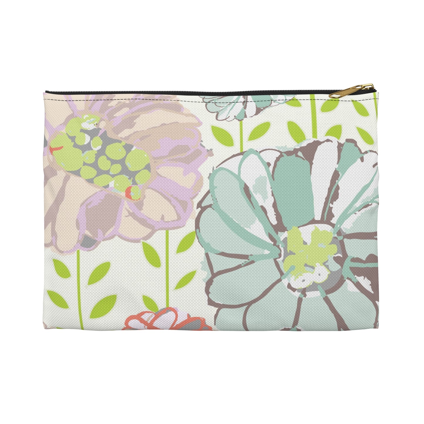 Soft Floral WatercolorAccessory Pouch