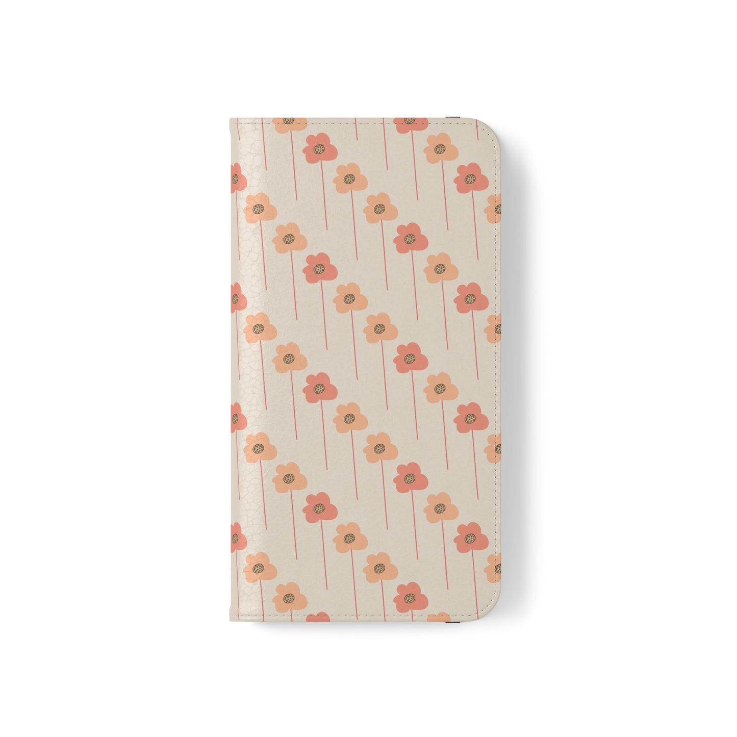 Peach and Cream Wildflowers Flip Cases for iPhone