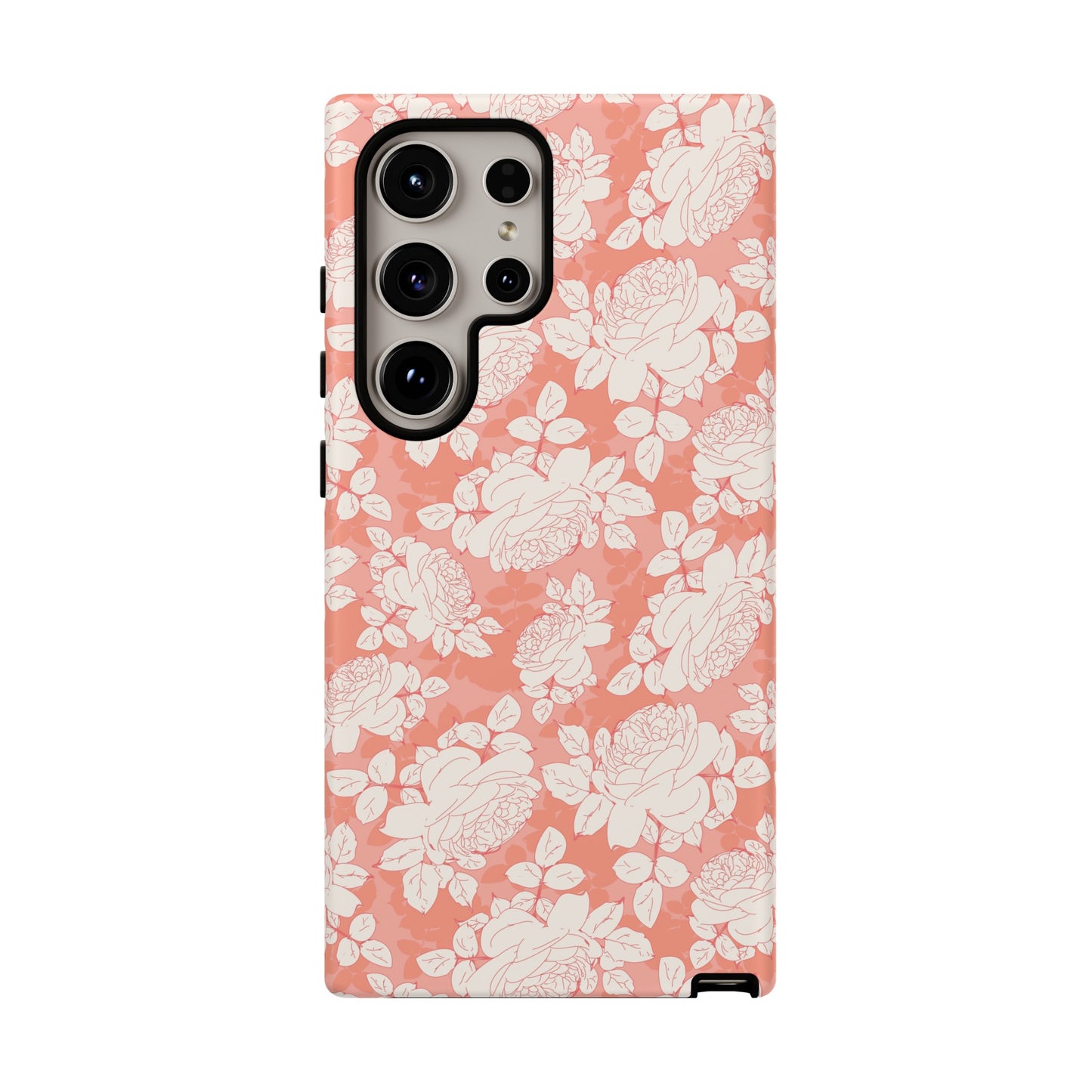 Peach and Cream Roses Tough Cases for Samsung