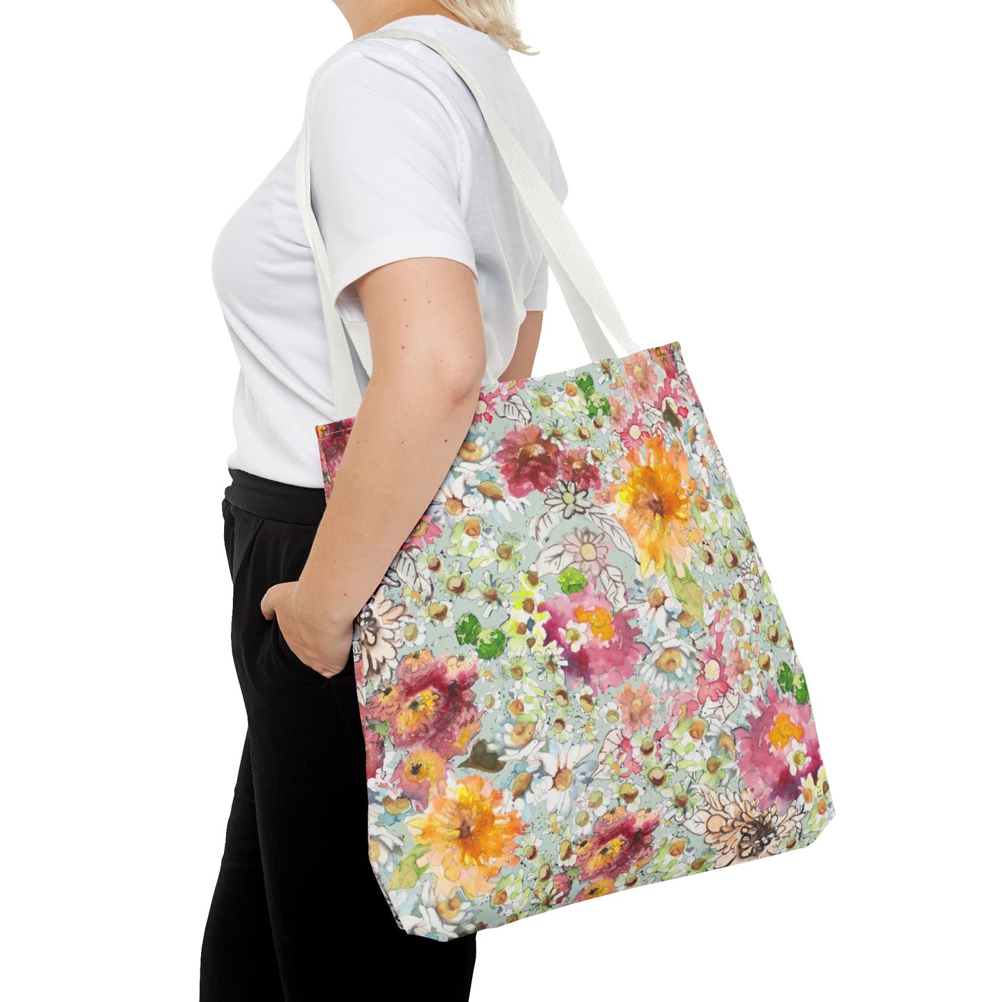 Farmhouse Floral Tote Bag