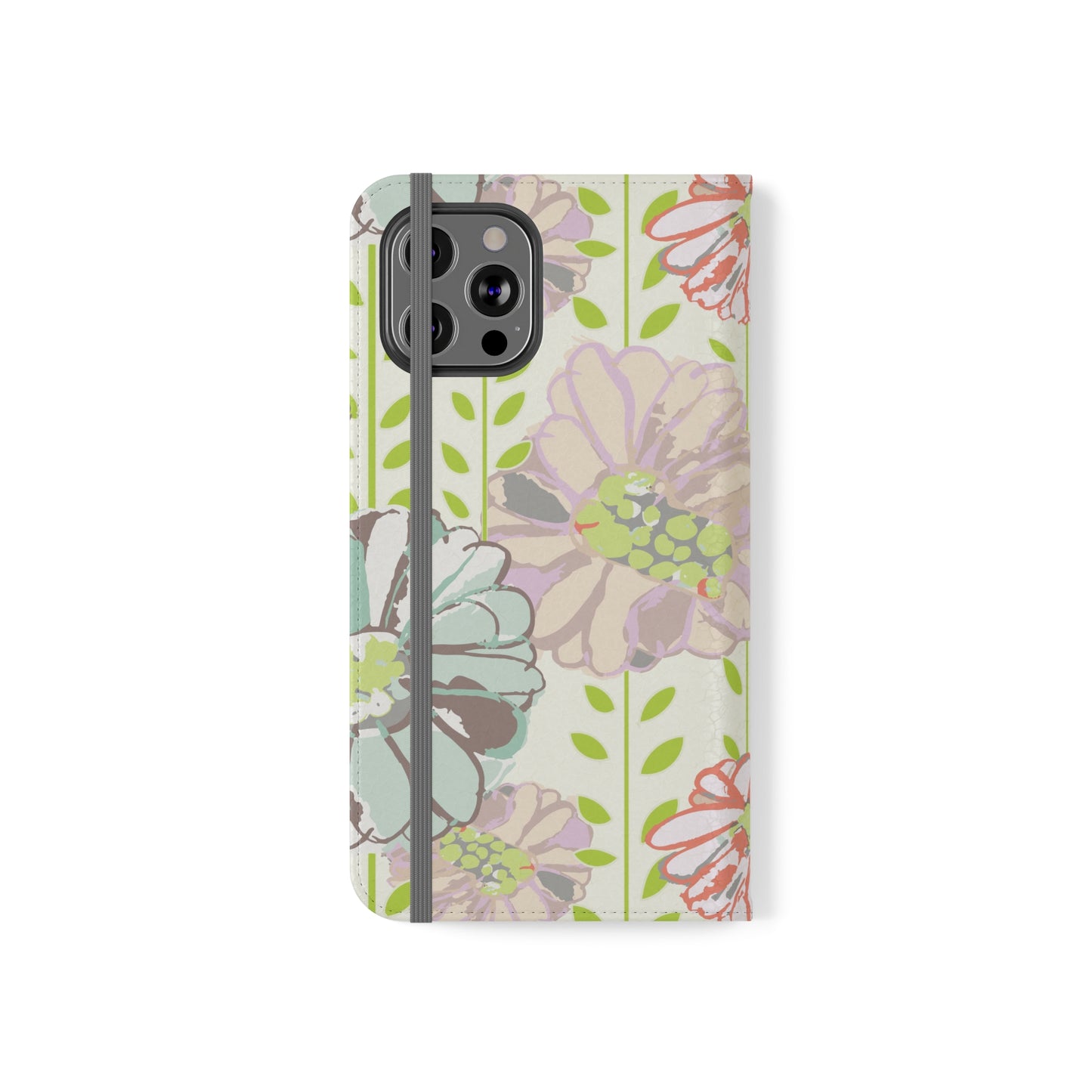 Soft Watercolor Floral Flip Cases for iPhone