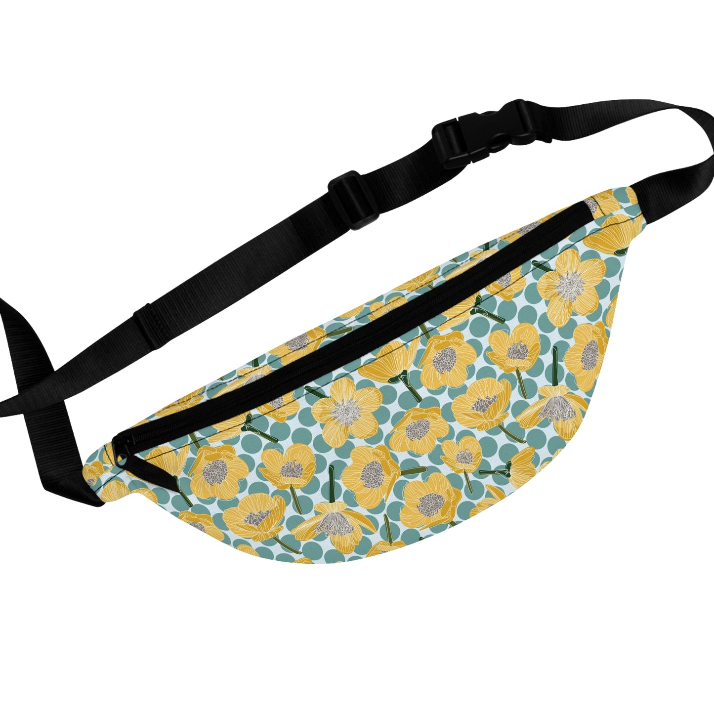 Buttercups and Polka Dots Fanny Pack