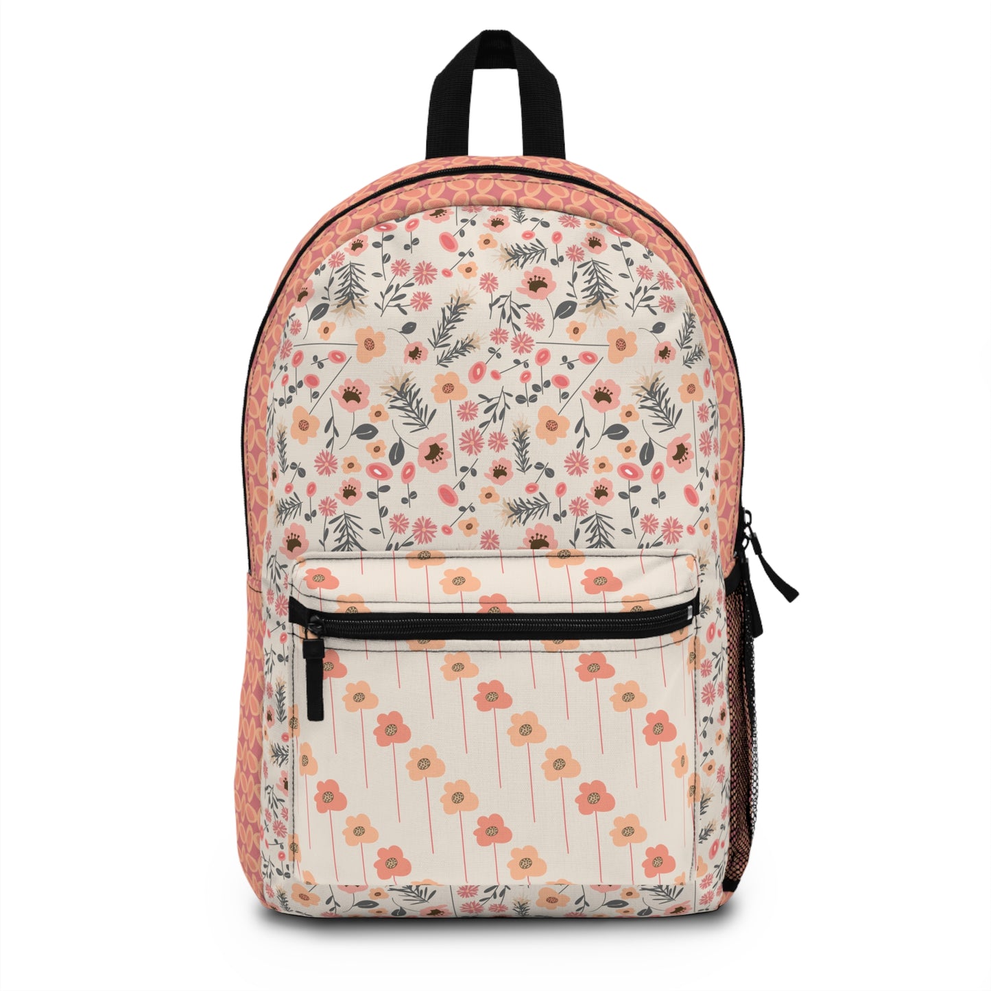 Peach and Wildflowers Backpack