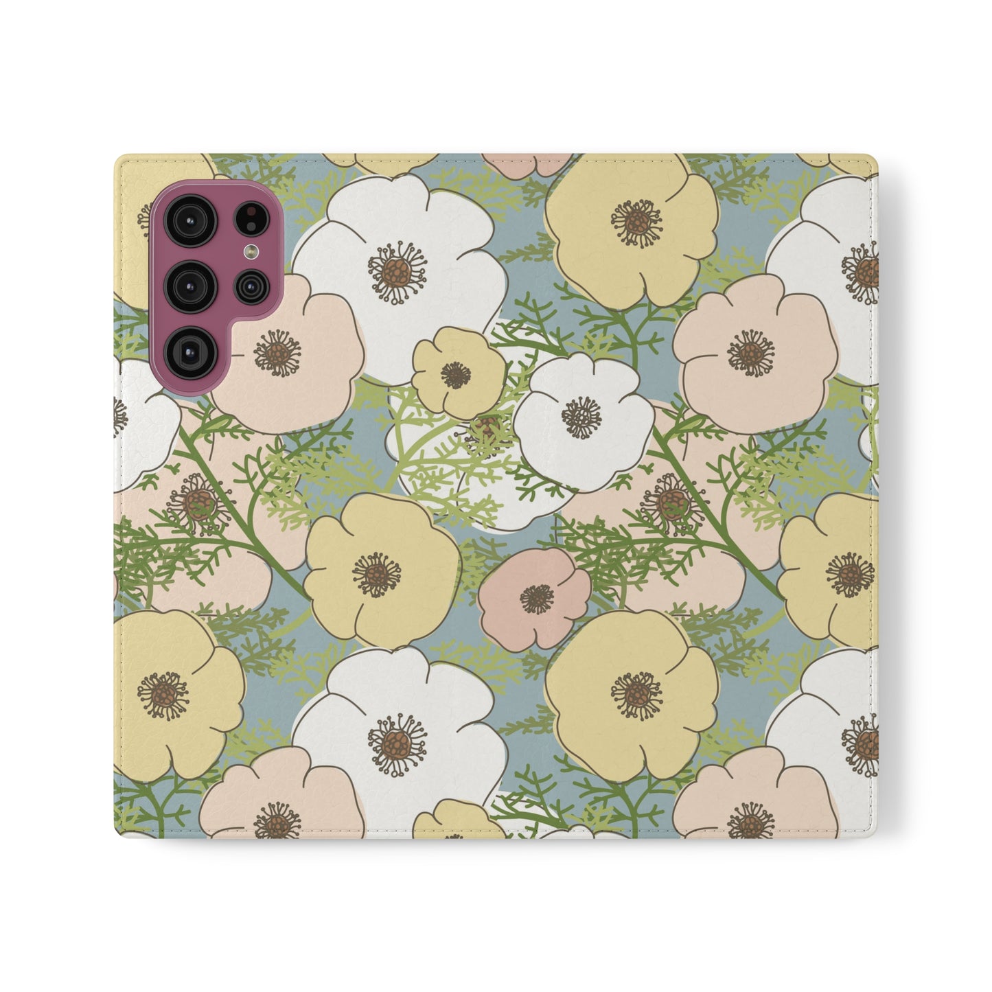 Playful Poppies Flip Cases for Samsung