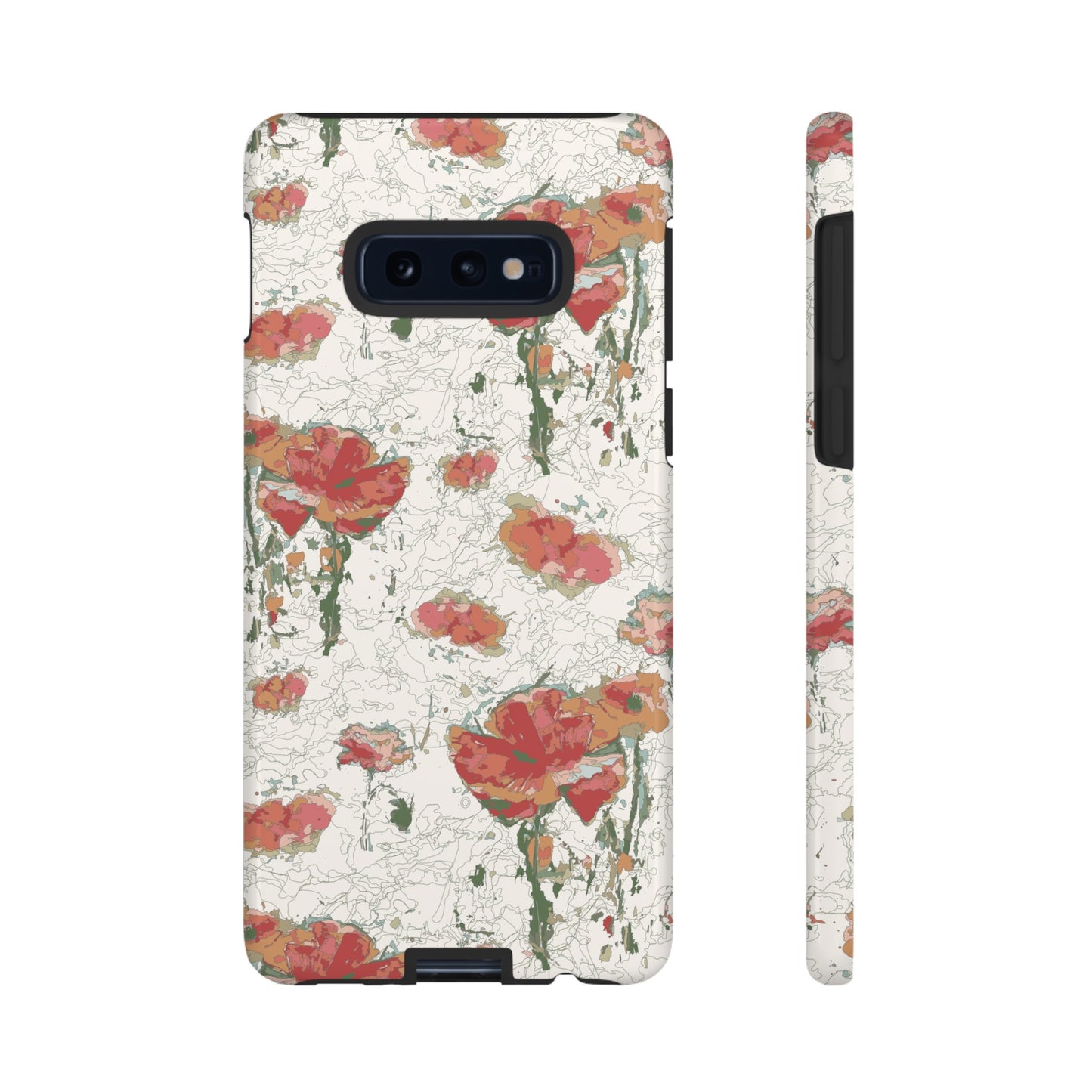 Orange Poppies Tough Cases for Samsung