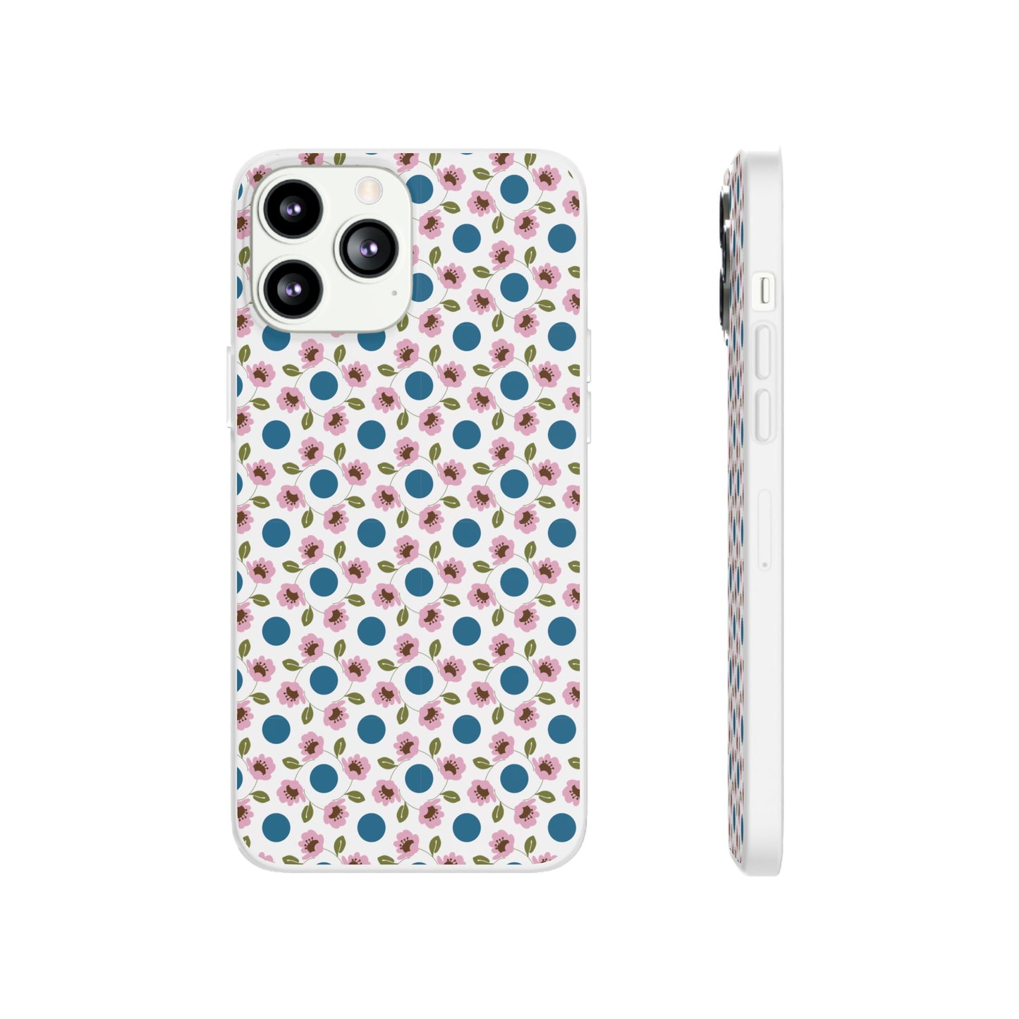 Wildflowers with Dots Flexi Cases for iPhone