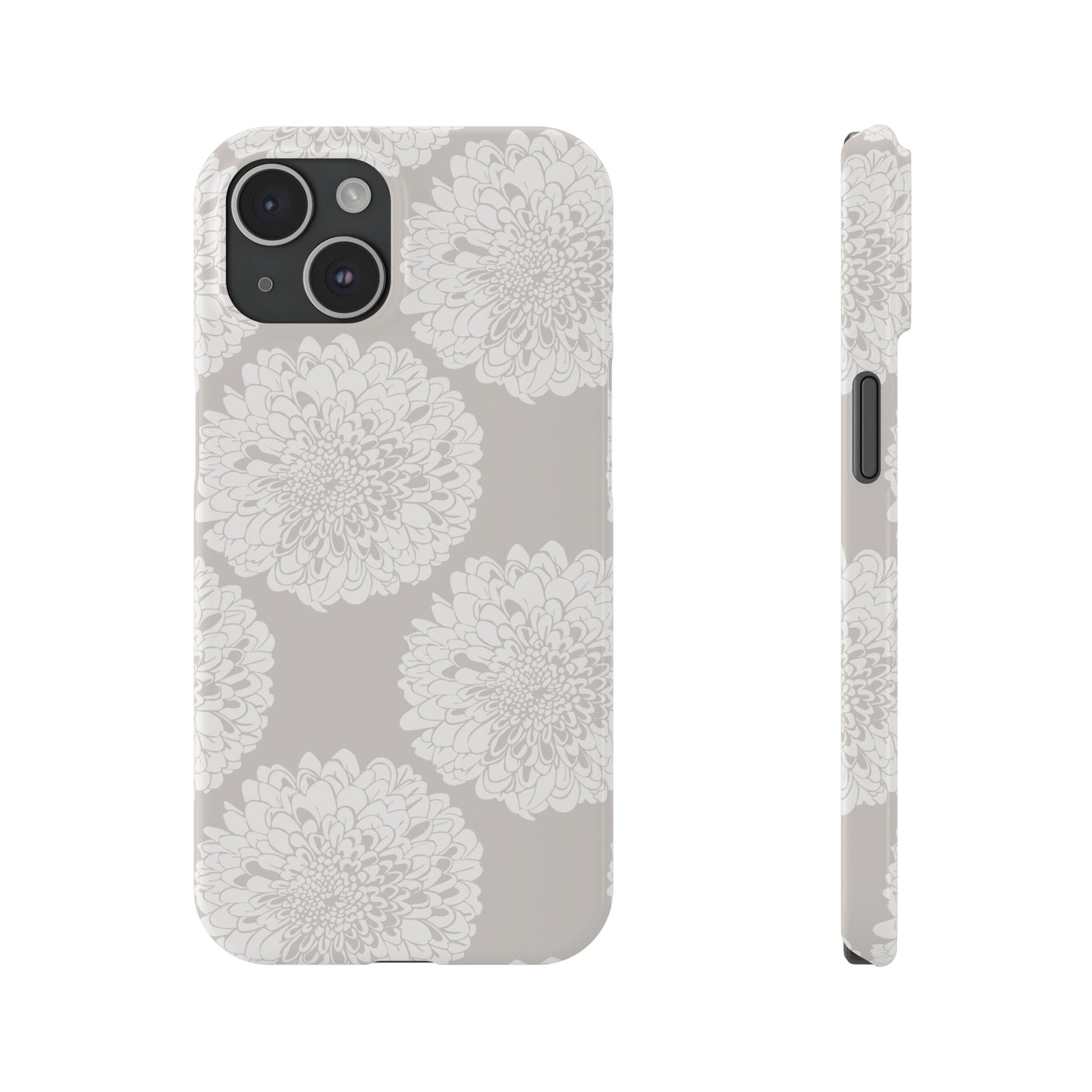 New Nouveau in Gray Slim Phone Cases