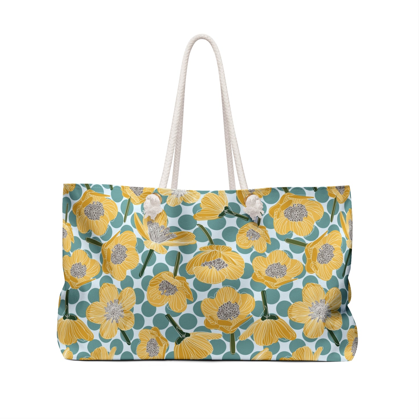 Buttercups and Polka Dots Weekender Bag