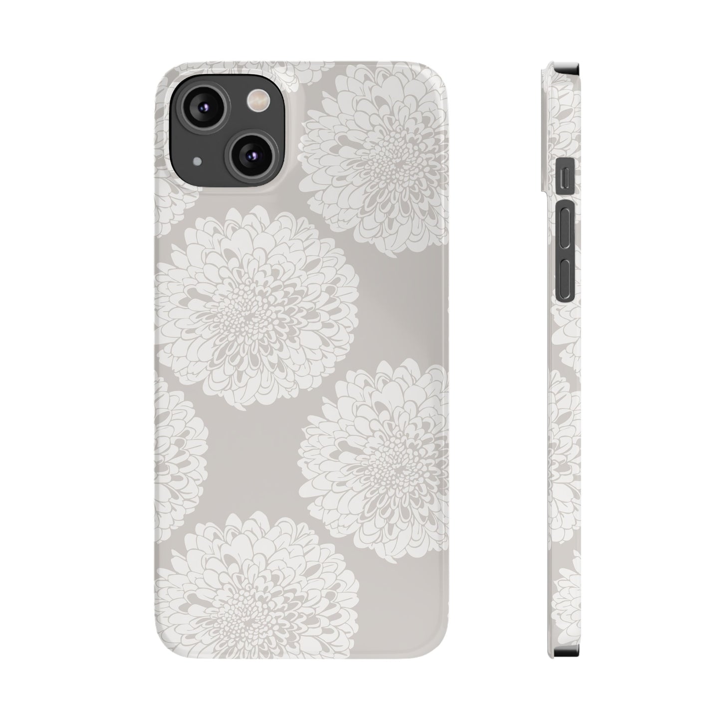 New Nouveau in Gray Slim Phone Cases