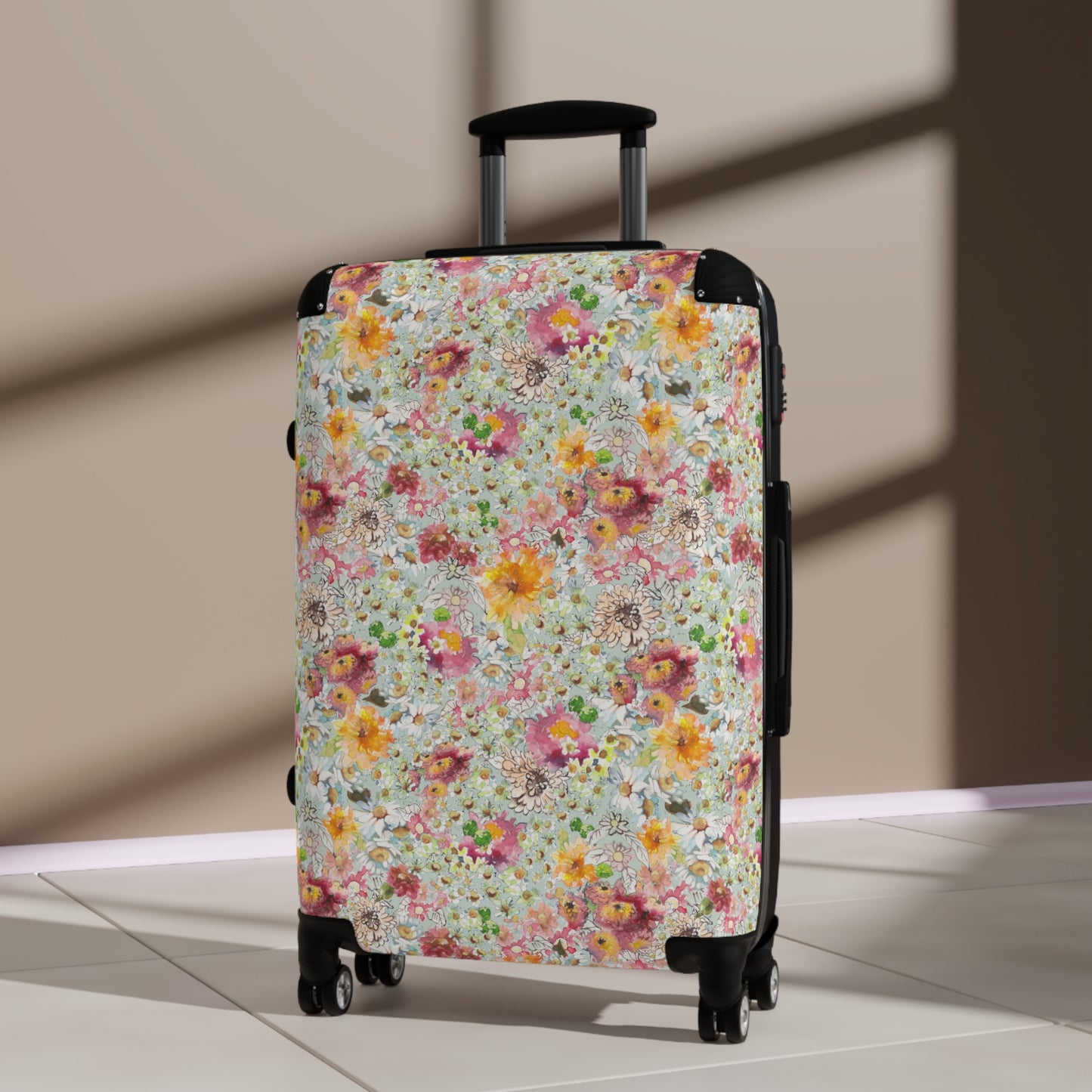 Farmhouse Floral Suitcase