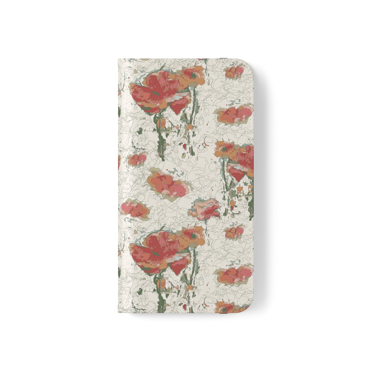 Orange Poppies Flip Cases for iPhone