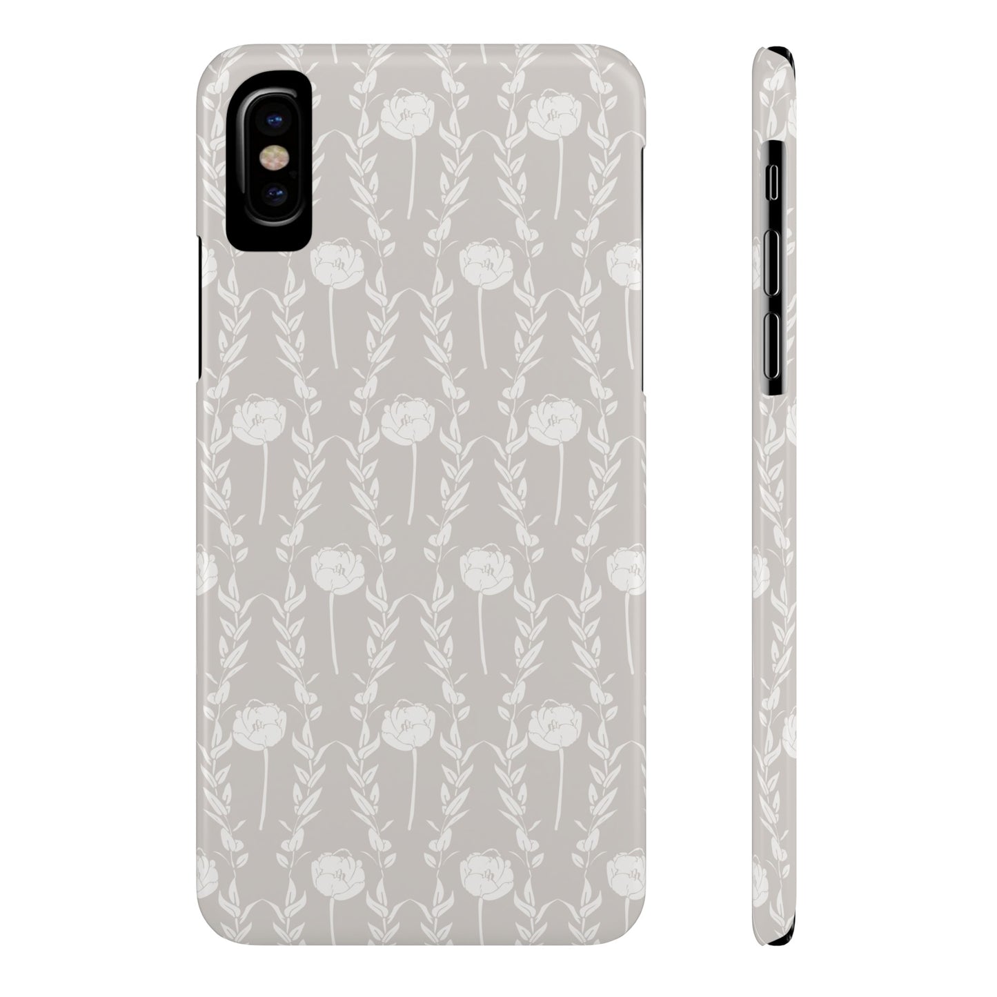 New Nouveau in Gray Slim Phone Cases