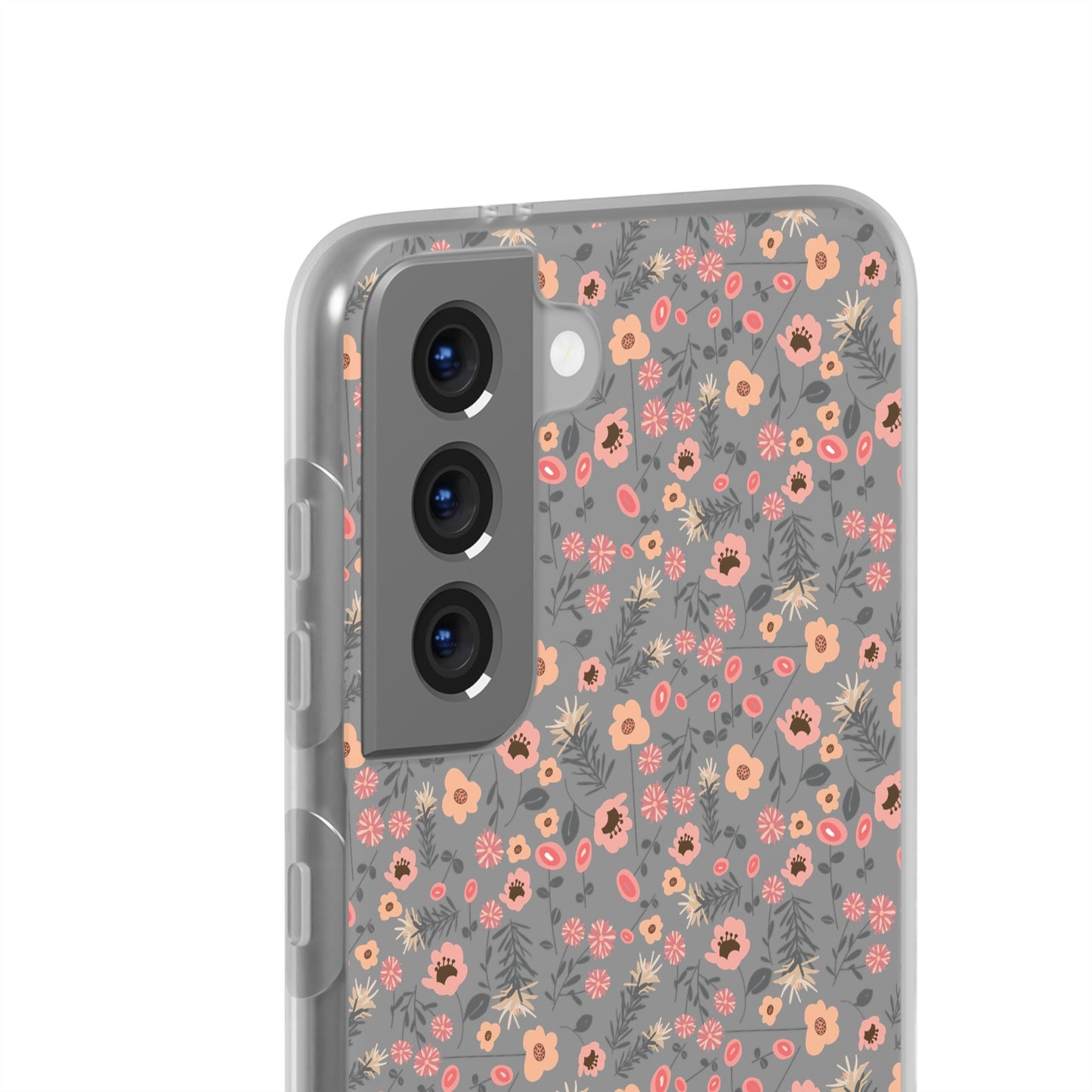 Peach Wildflowers Flexi Cases for Samsung