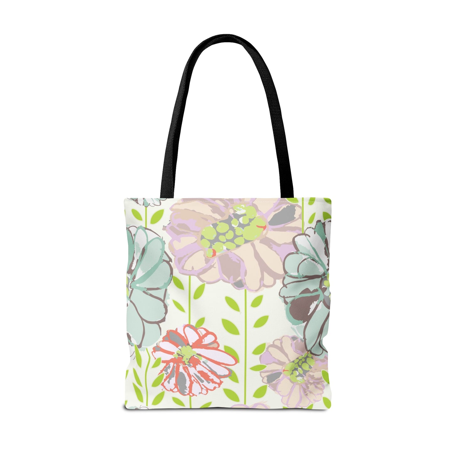 Soft Watercolor Floral Tote Bag