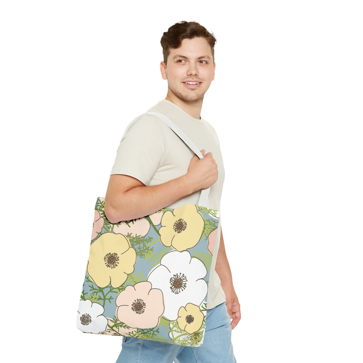 Playful Poppies Tote Bag