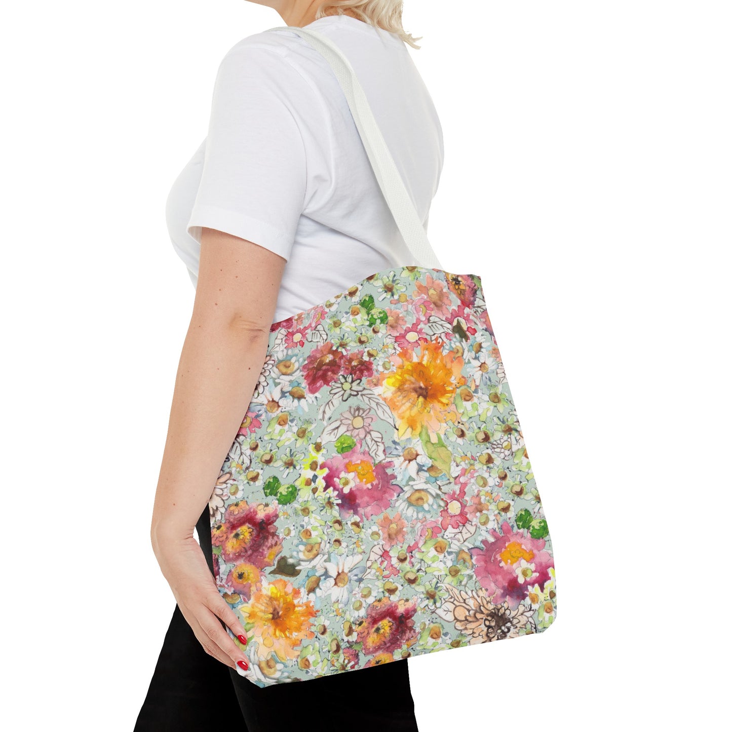 Farmhouse Floral Tote Bag