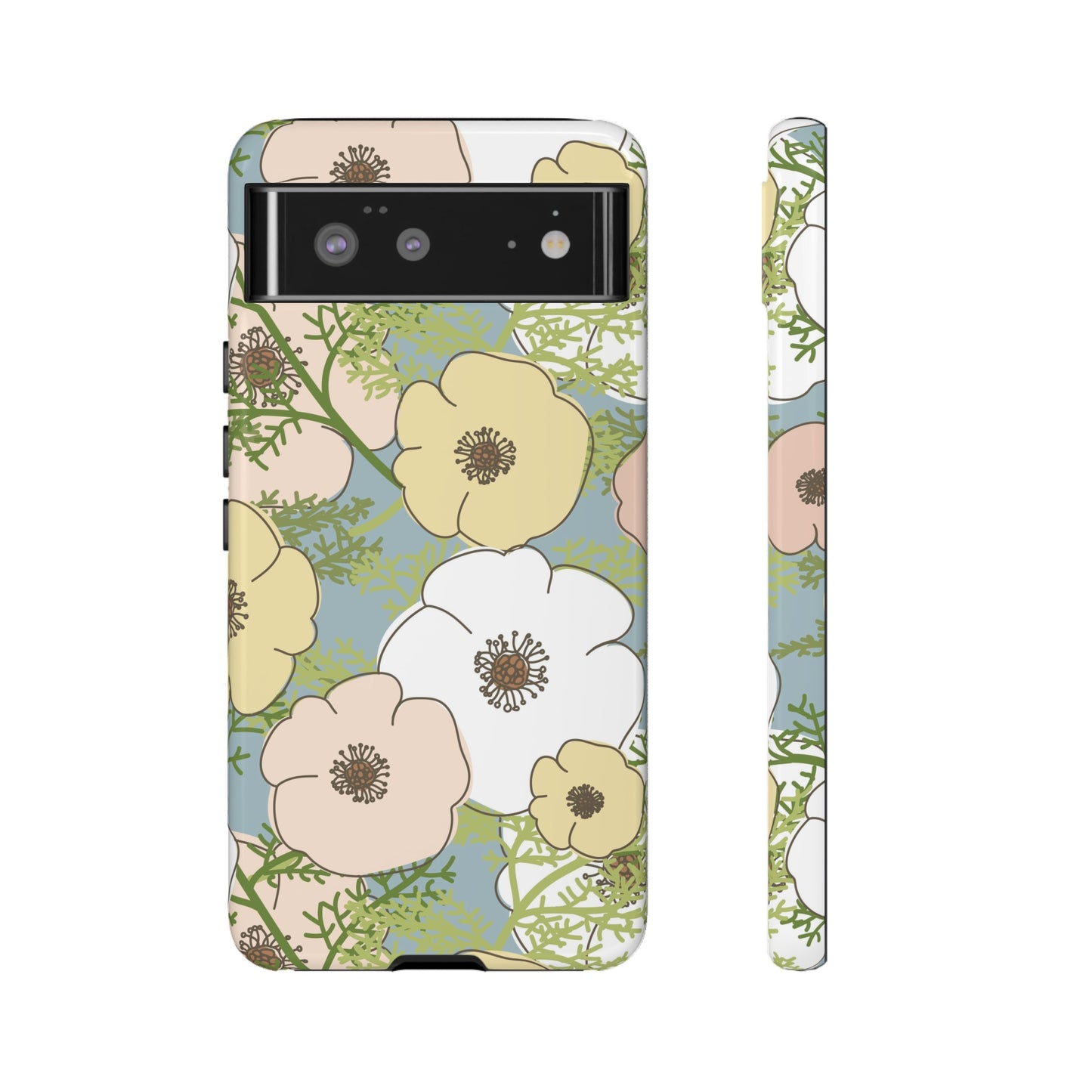 Playful Poppies Tough Cases for Google Pixel