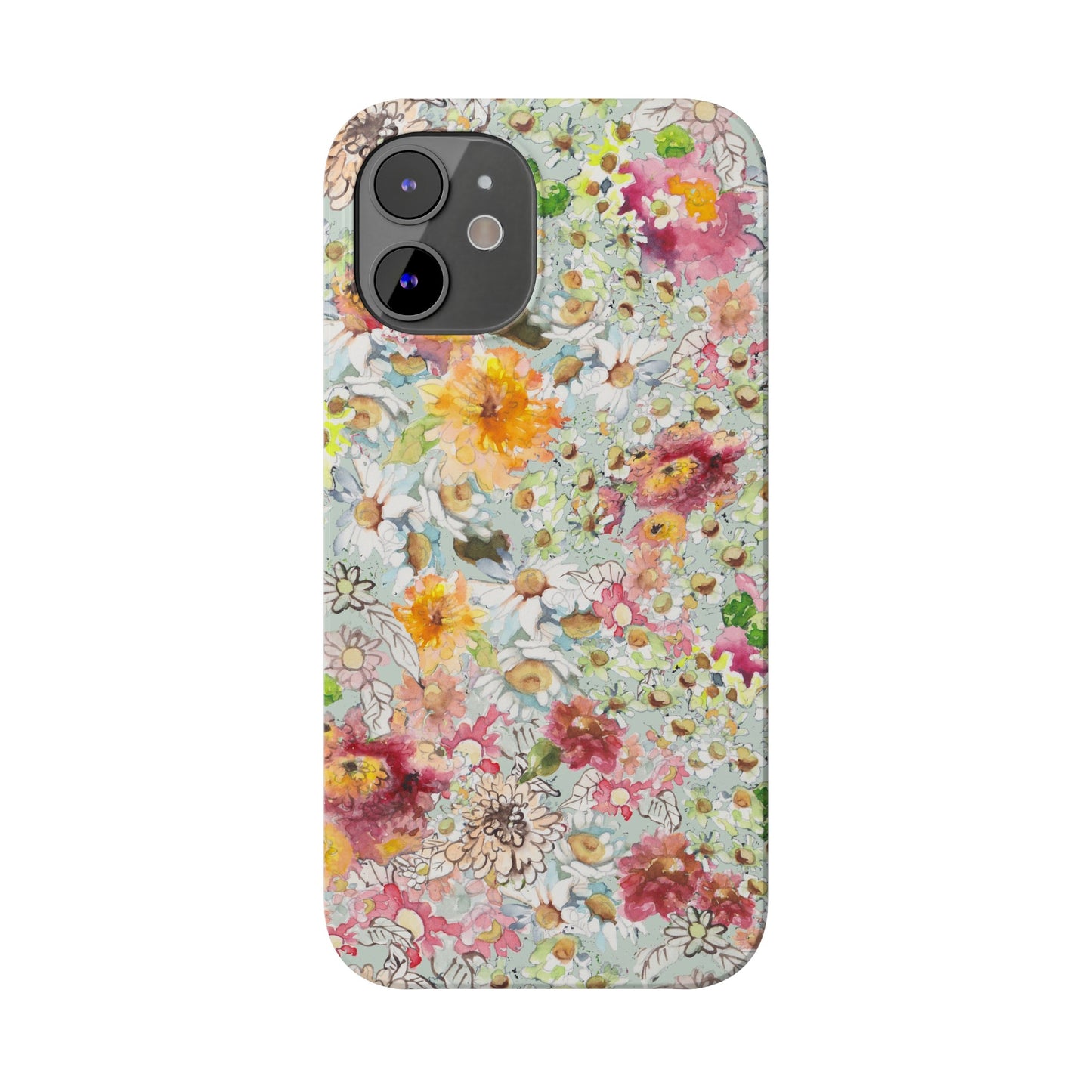 Farmhouse Floral Slim Phone Cases for iPhone