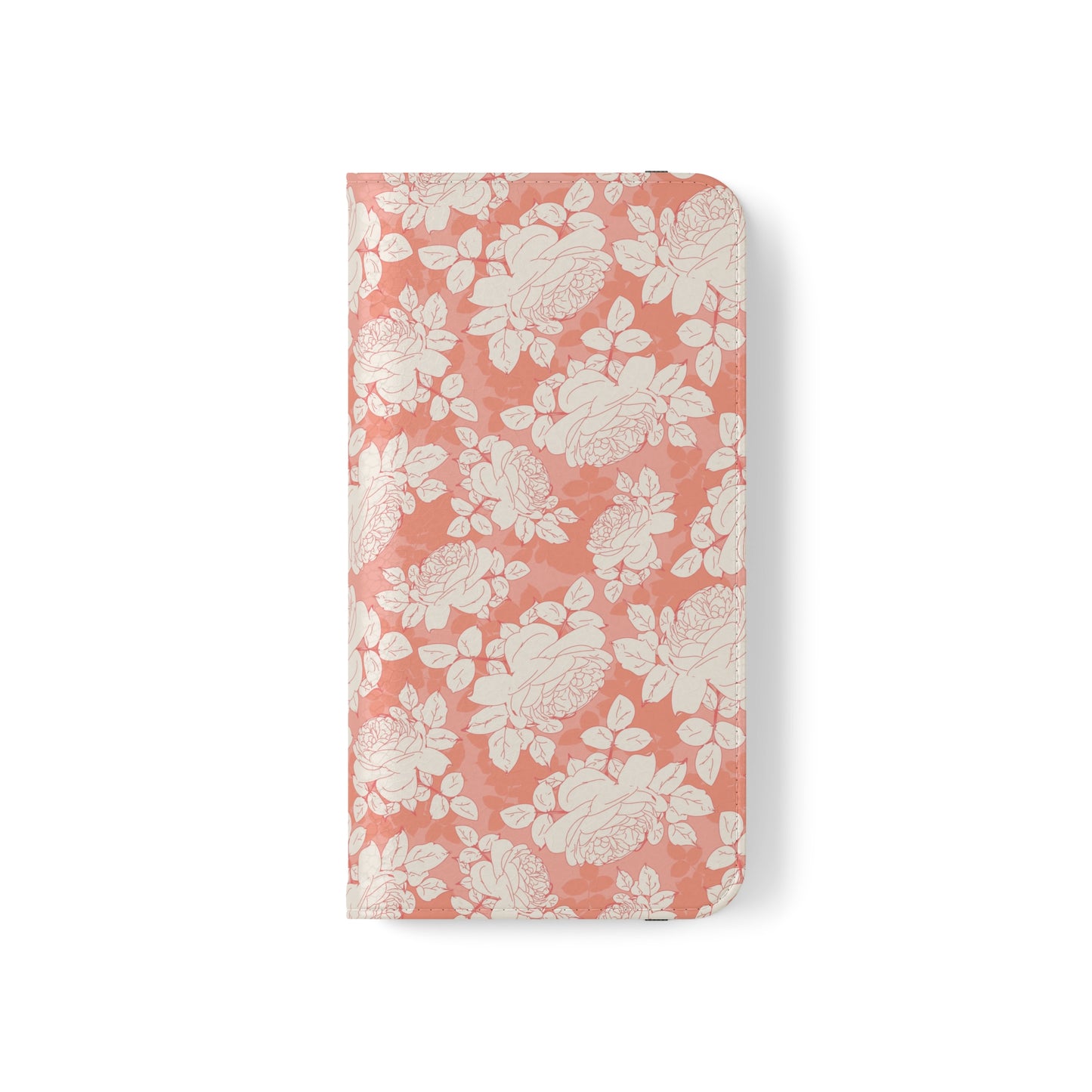 Peach and Cream Roses Flip Cases for iPhone