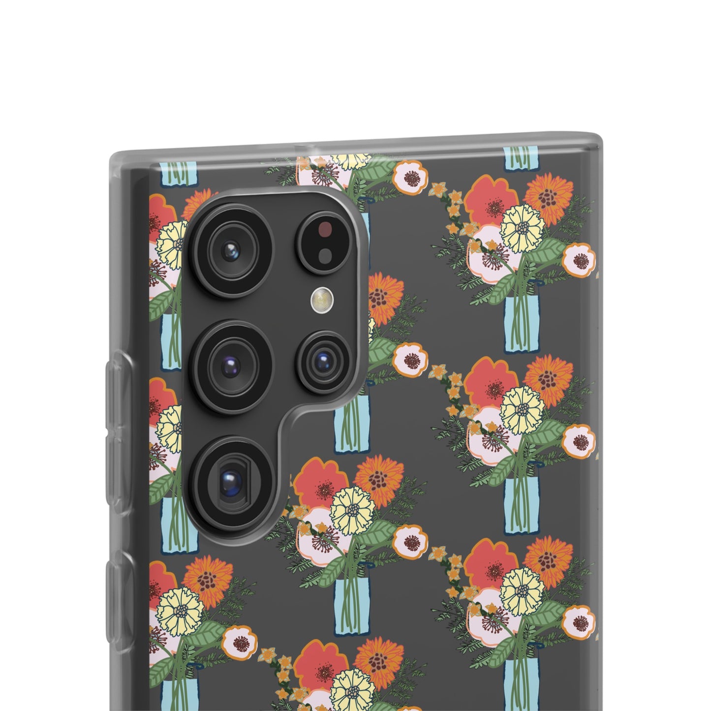 Colorful Flowers in a Vase Flexi Cases for Samsung