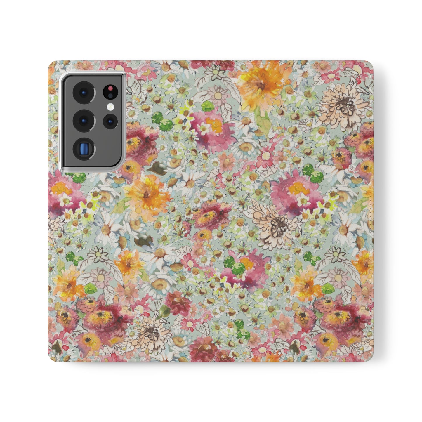 Farmhouse Floral Flip Cases for Samsung