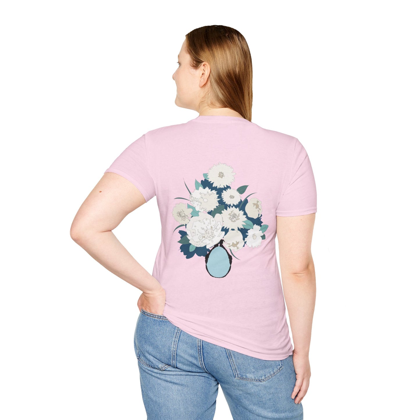 White Flowers Softstyle T-Shirt