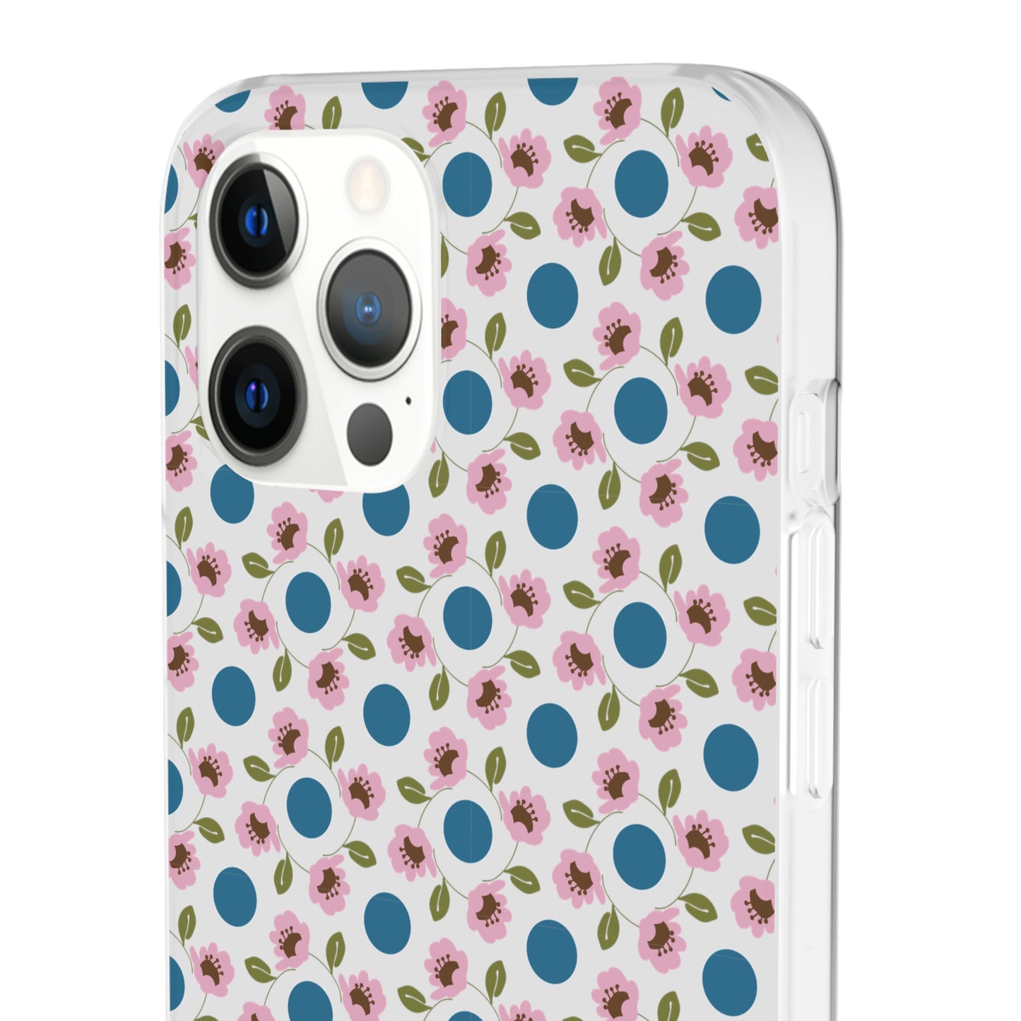 Wildflowers with Dots Flexi Cases for iPhone