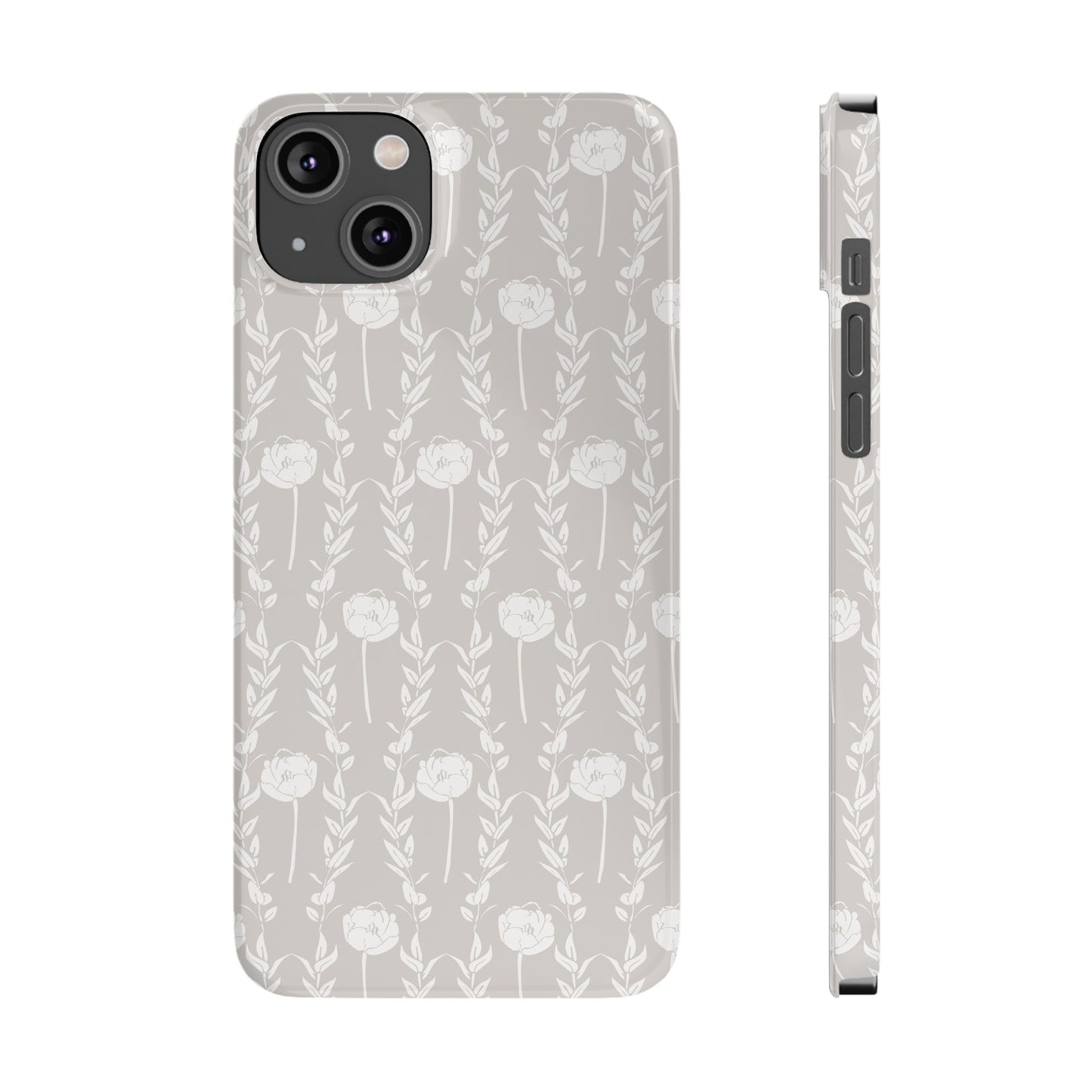 New Nouveau in Gray Slim Phone Cases