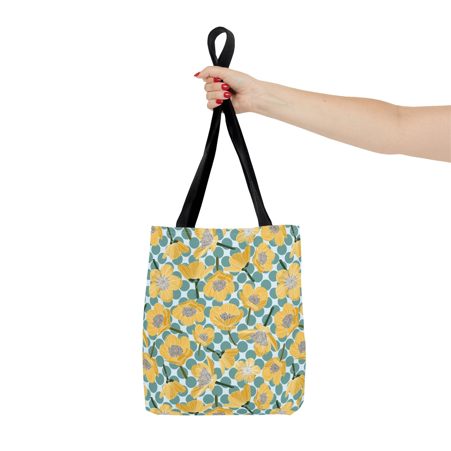 Buttercups and Polka Dots Tote Bag