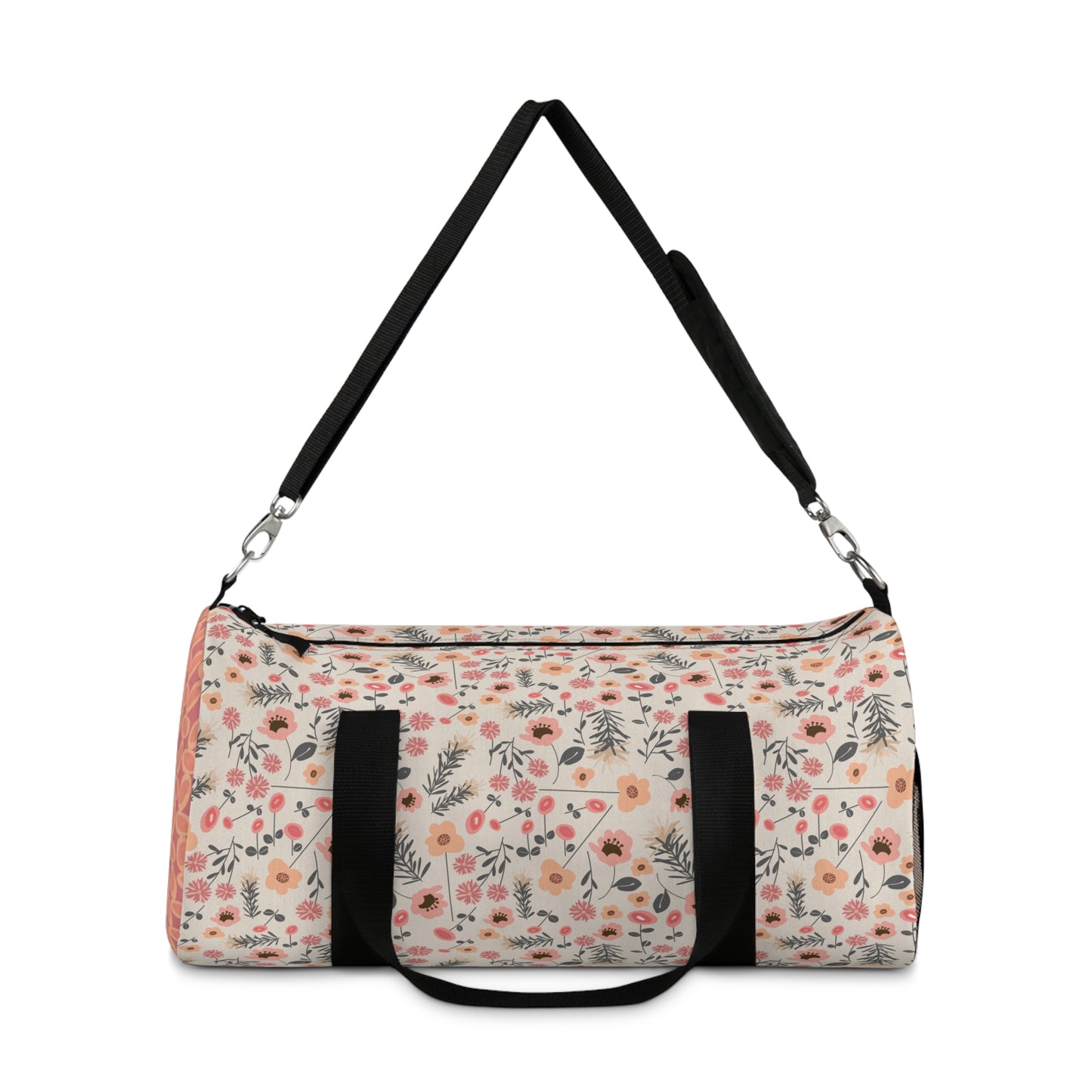 Peach and Cream Wildflowers Duffel Bag