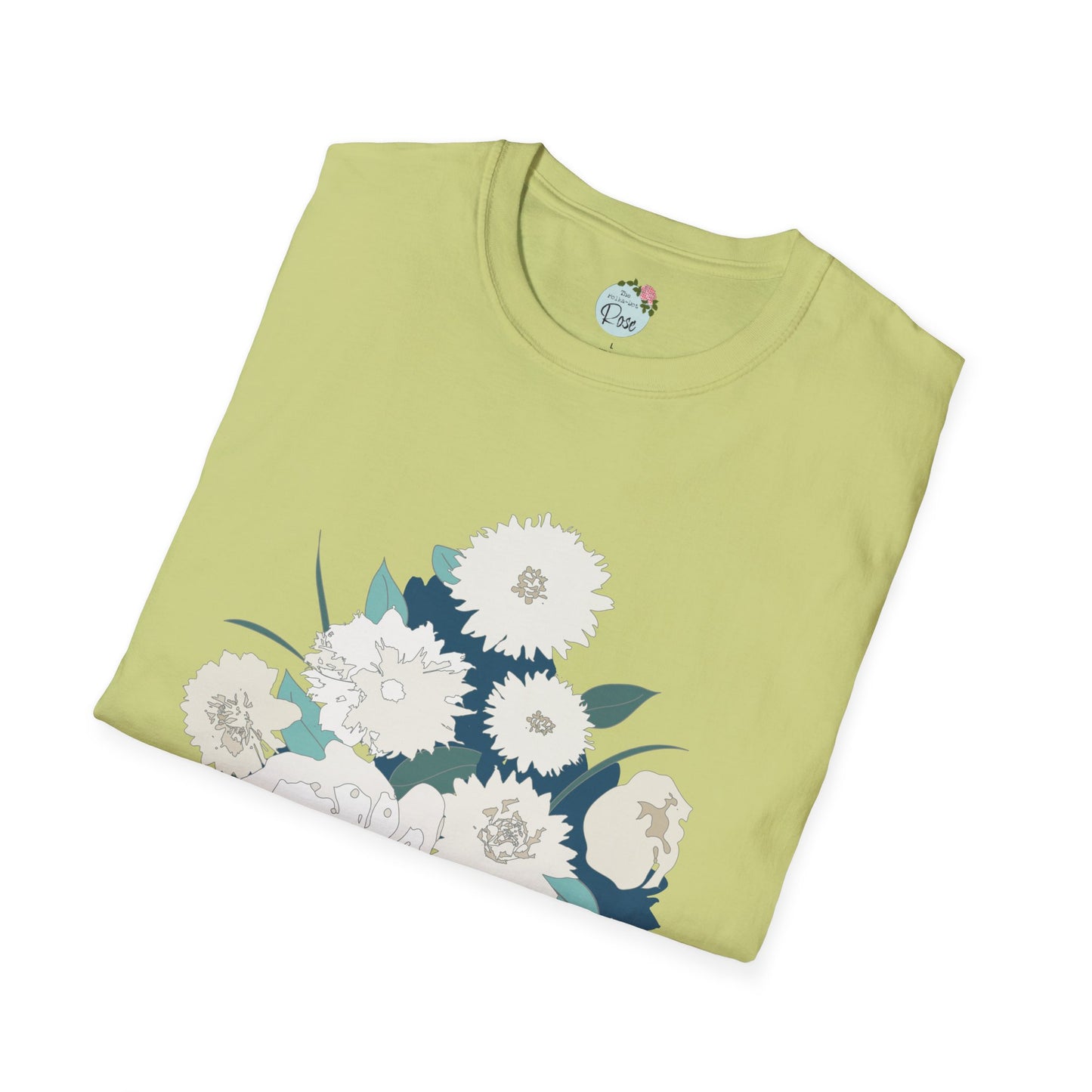 White Flowers Softstyle T-Shirt