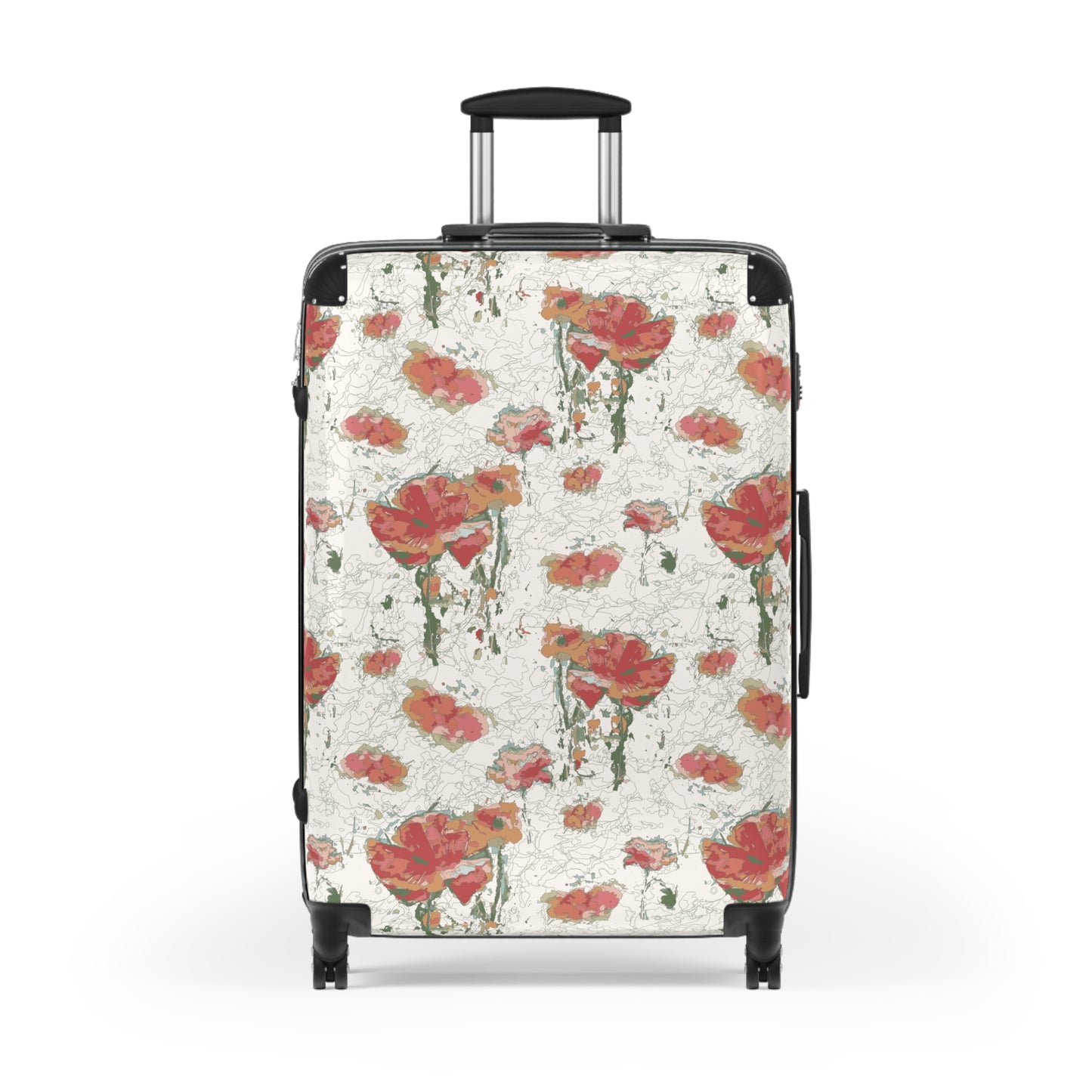 Orange Poppies Suitcase