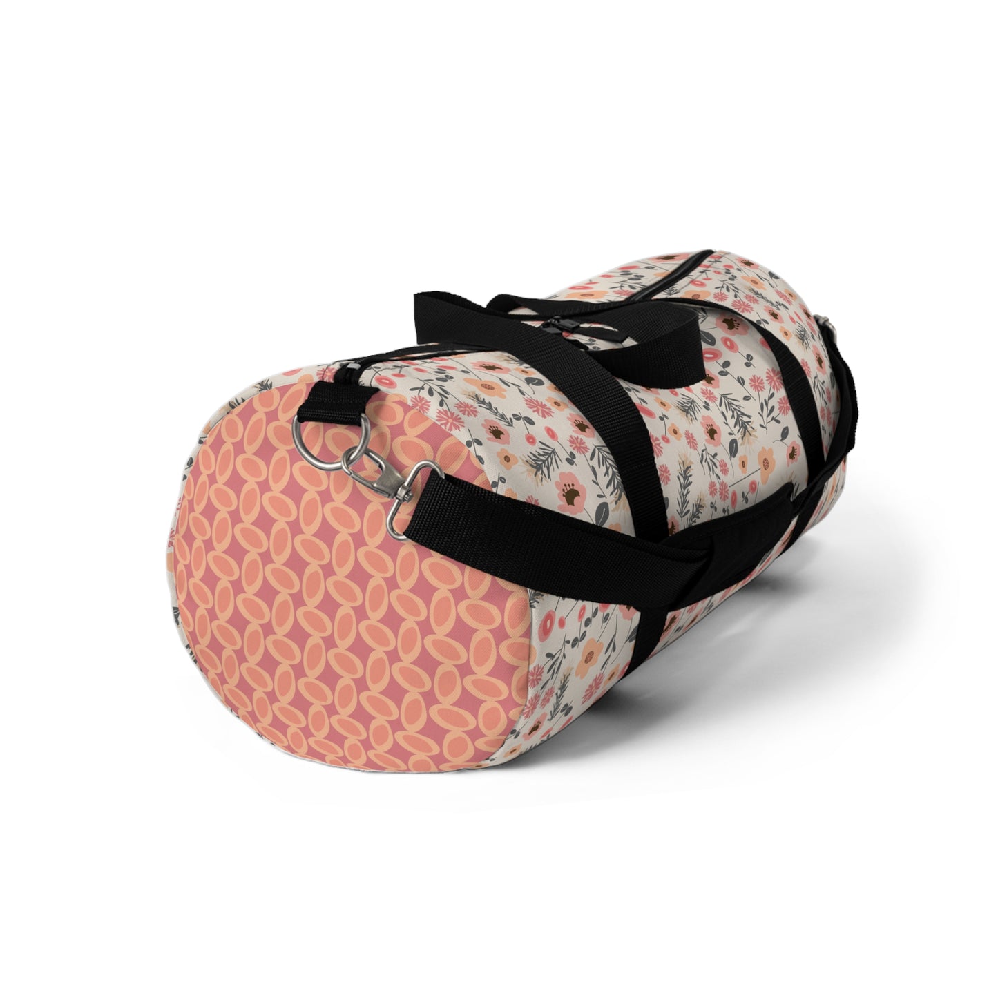 Peach and Cream Wildflowers Duffel Bag