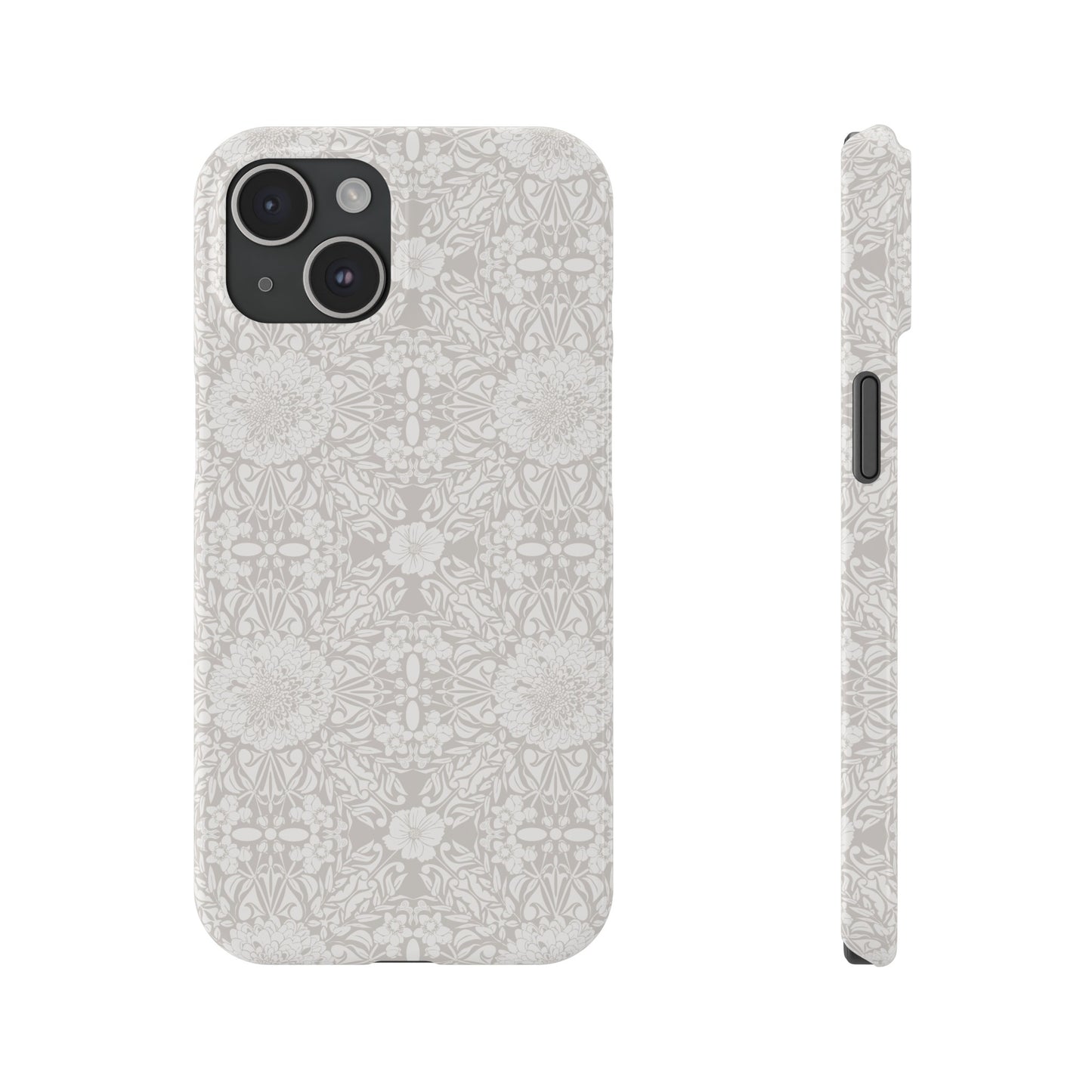 New Nouveau in Gray Slim Phone Cases