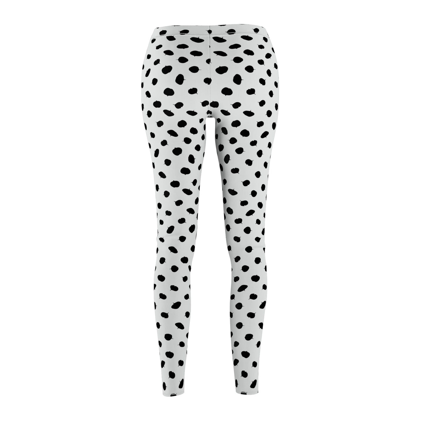 Black and White Floral Women's  Casual Leggings