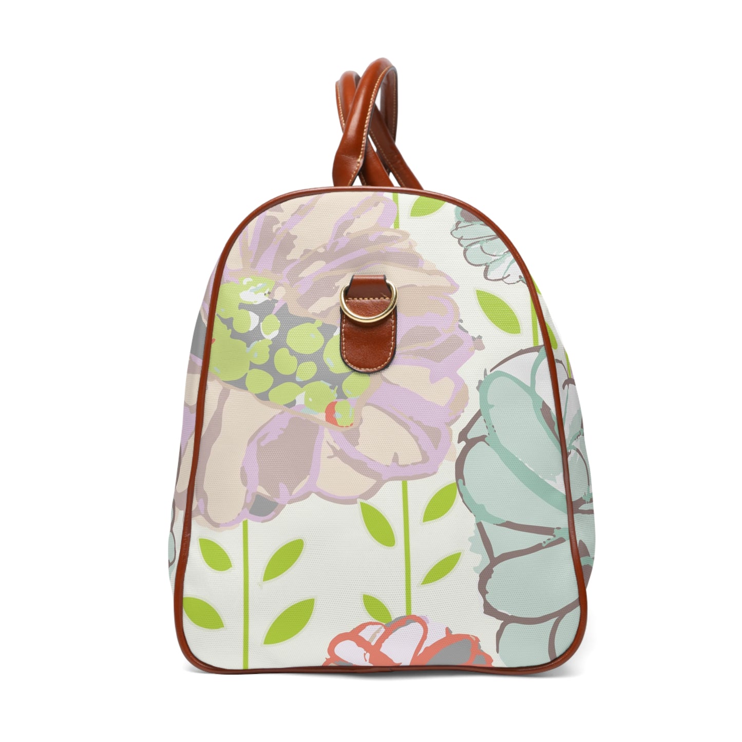 Soft Watercolor Floral Waterproof Travel Bag