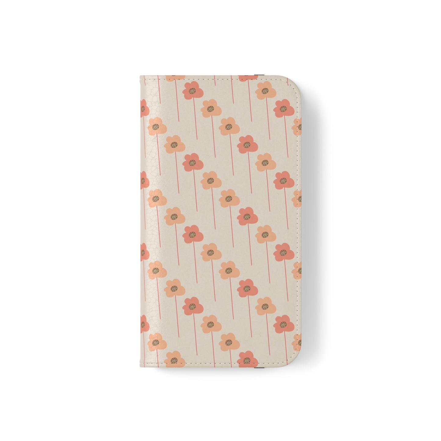 Peach and Cream Wildflowers Flip Cases for iPhone