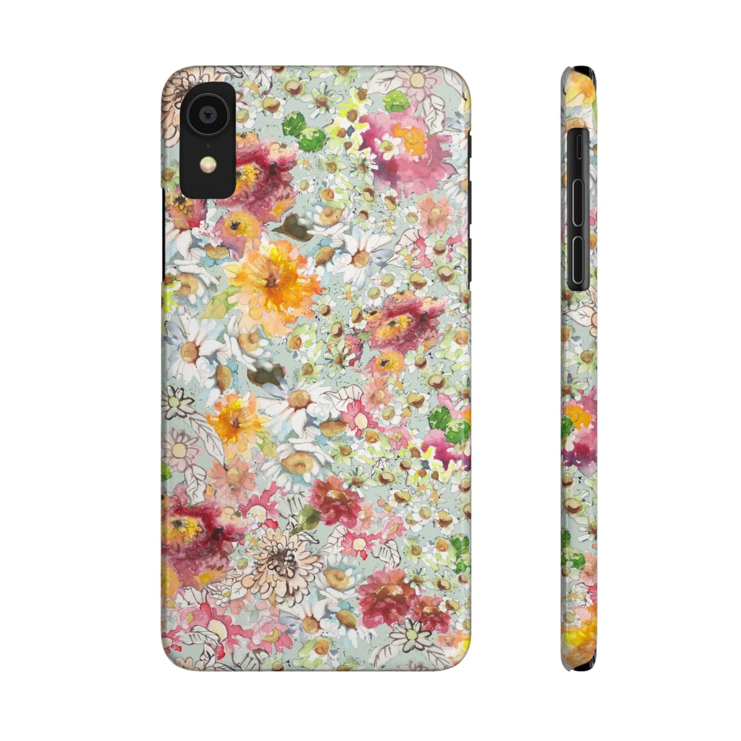 Farmhouse Floral Slim Phone Cases for iPhone