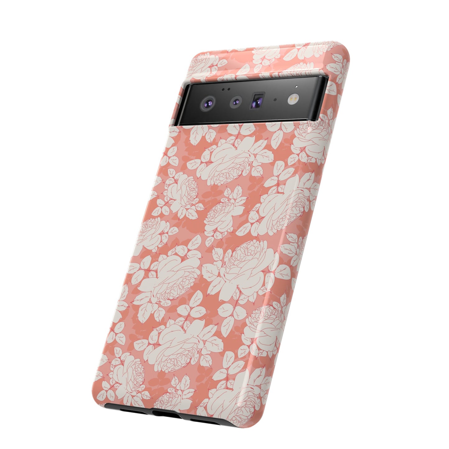 Peach and Cream Roses Tough Cases for Google Pixel