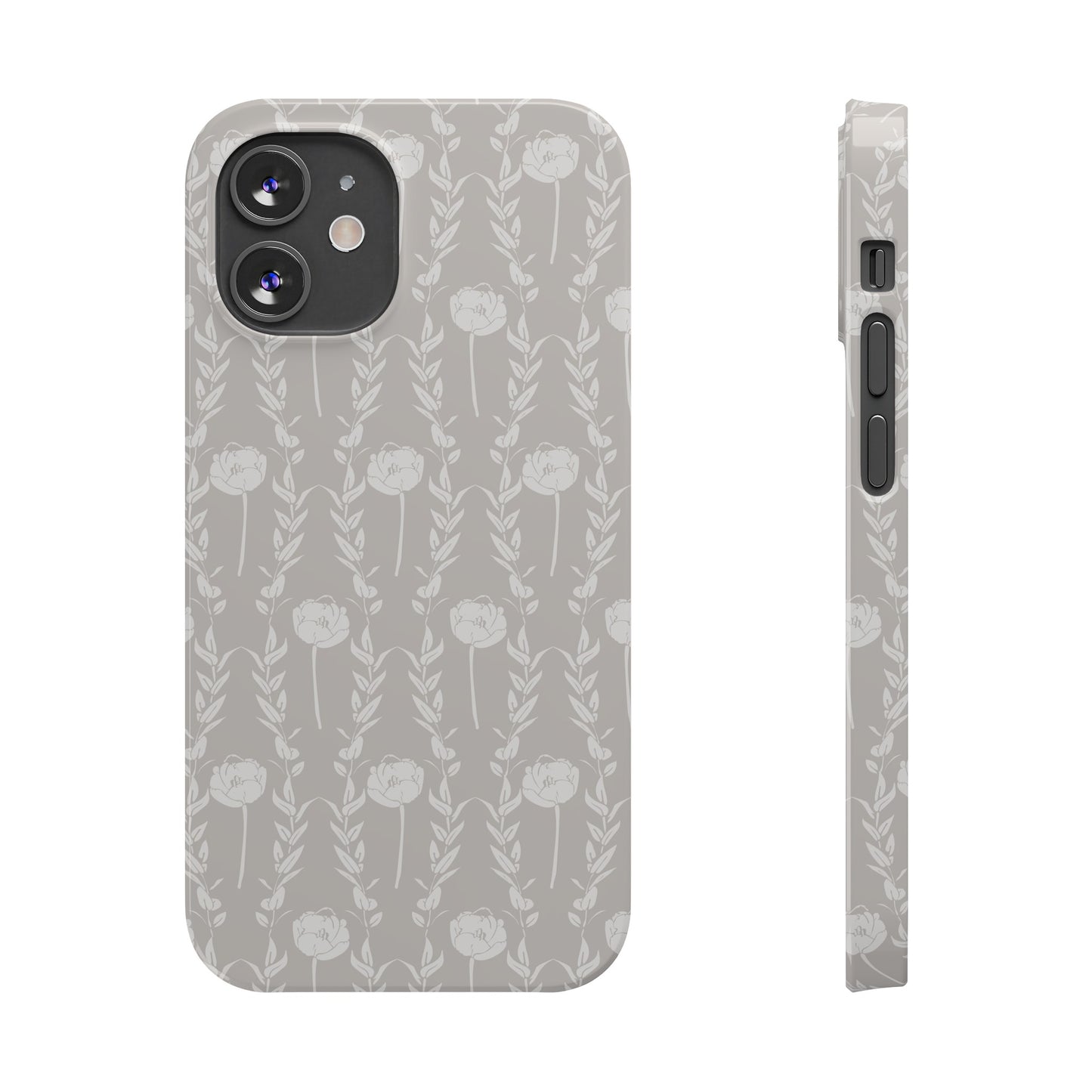 New Nouveau in Gray Slim Phone Cases