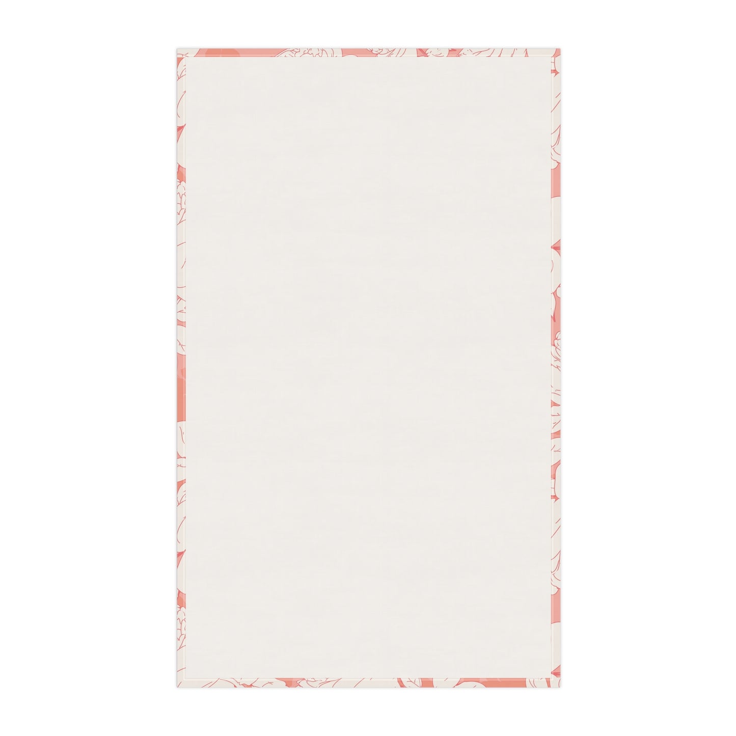 Peach and Cream Roses Kitchen Towel