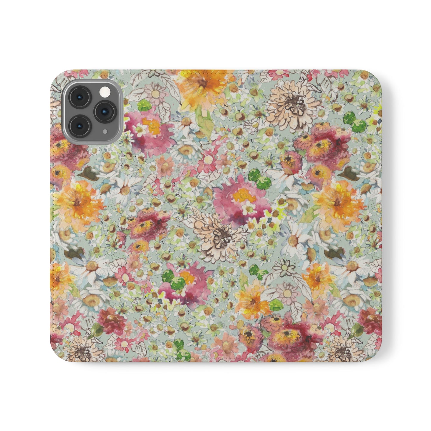 Farmhouse Floral Flip Cases for iPhone