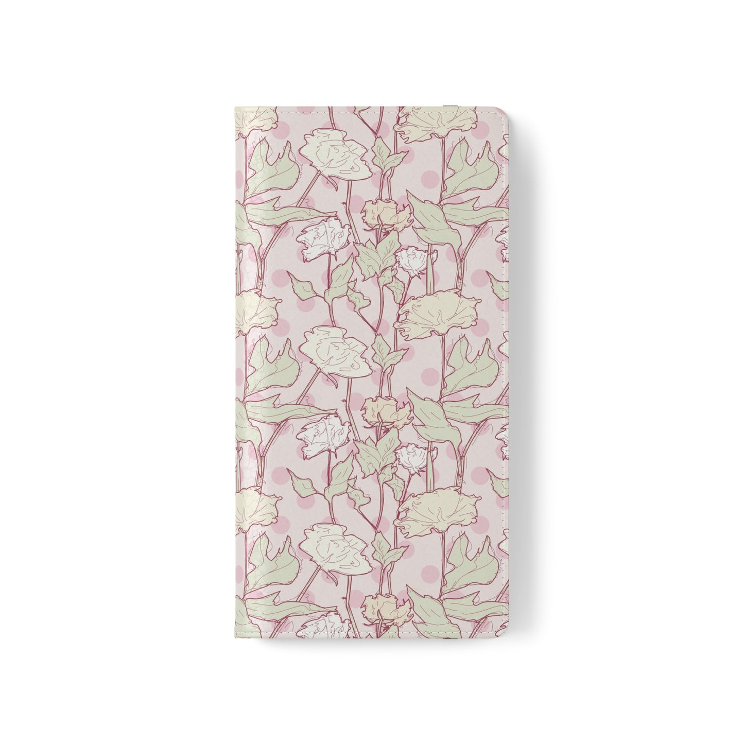 Roses and Dots in Pink Flip Cases for Samsung